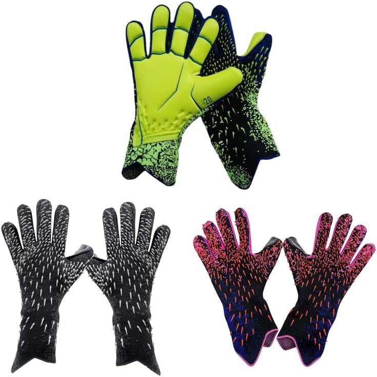 Miniatura 7 de Yuly Guantes de portero, agarre fuerte para guantes de portero de fútbol con talla 678910, guantes de fútbol para niños, jóvenes y adultos