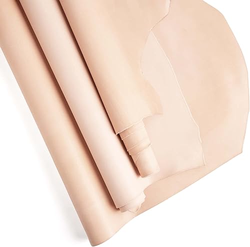 Miniatura 3 de ELW Cuero curtido vegetal de 2 a 12 oz (0.039-0.189 pulgadas) de espesor, piel de vacuno precortada de grado A, de grano completo para herramientas,