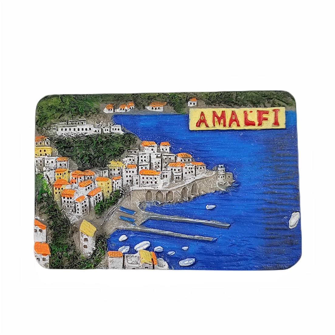 Amalfi Campania Italy Refrigerator Magnet 3D Travel Souvenir Fridge Decoration Magnetic Sticker Craft Collection