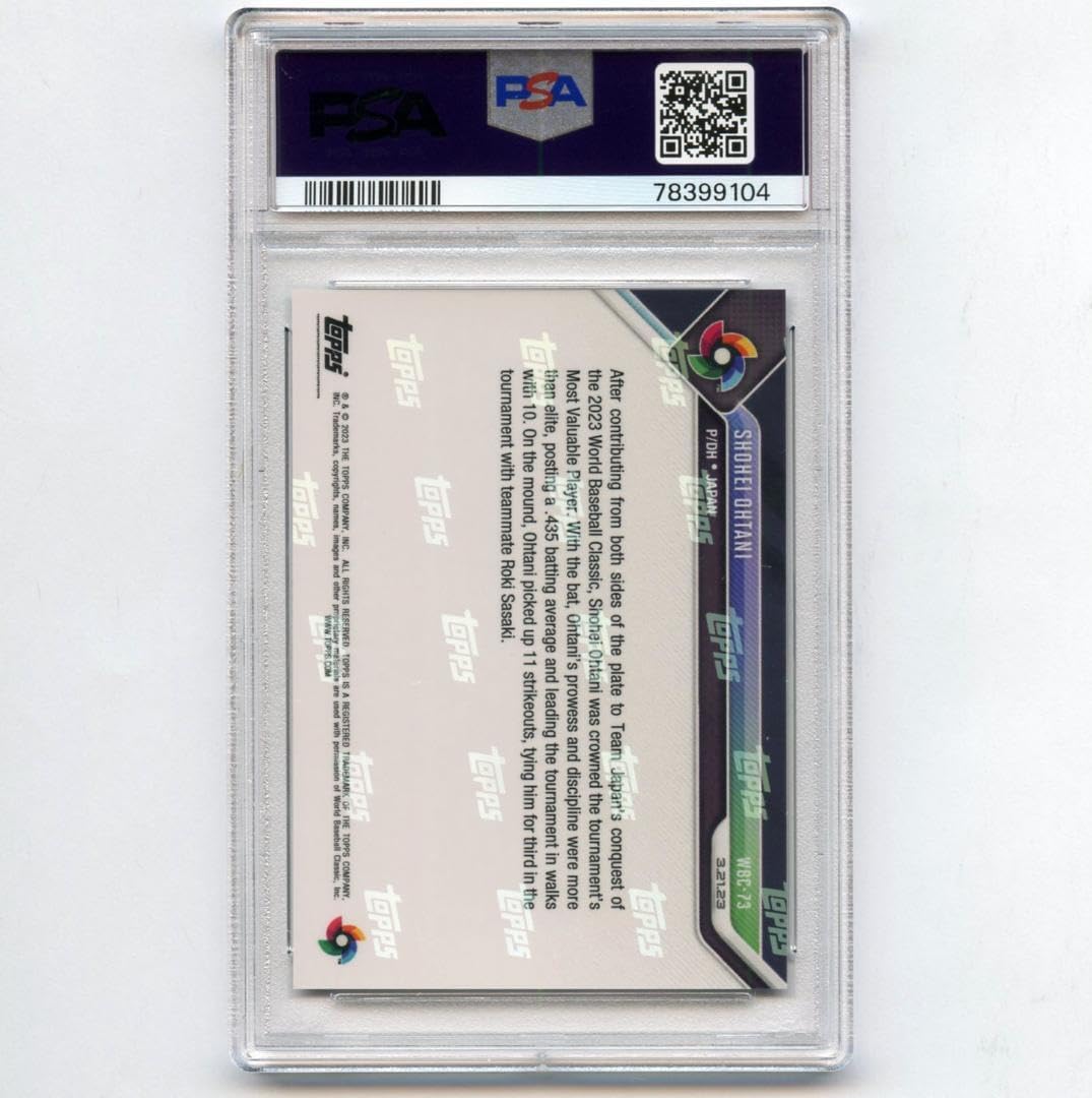 Amazon.co.jp: PSA10 大谷翔平 2023 Topps Now WBC73 MVP受賞