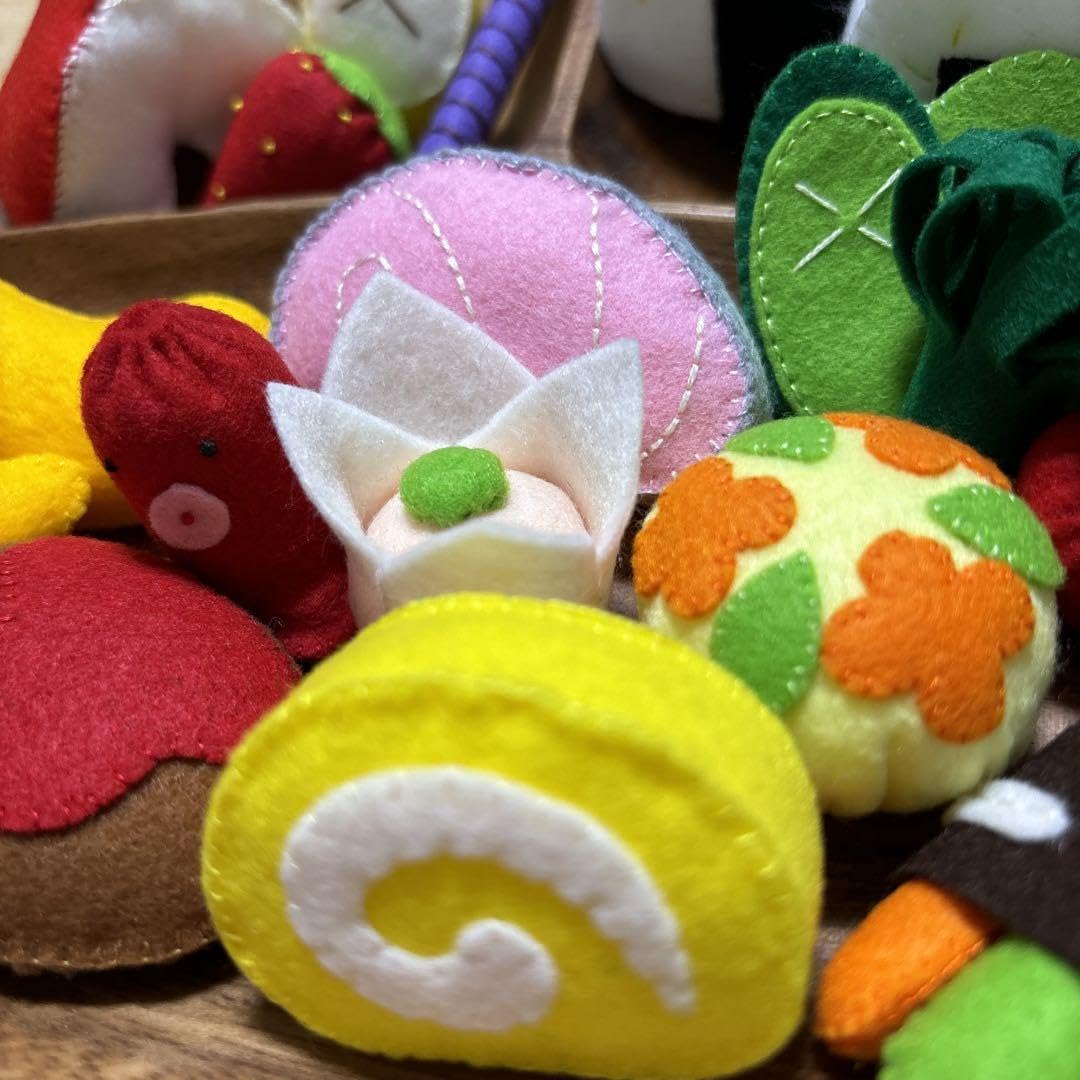 Amazon.co.jp: フェルトおままごとランチプレート完成品19 : Toys & Games