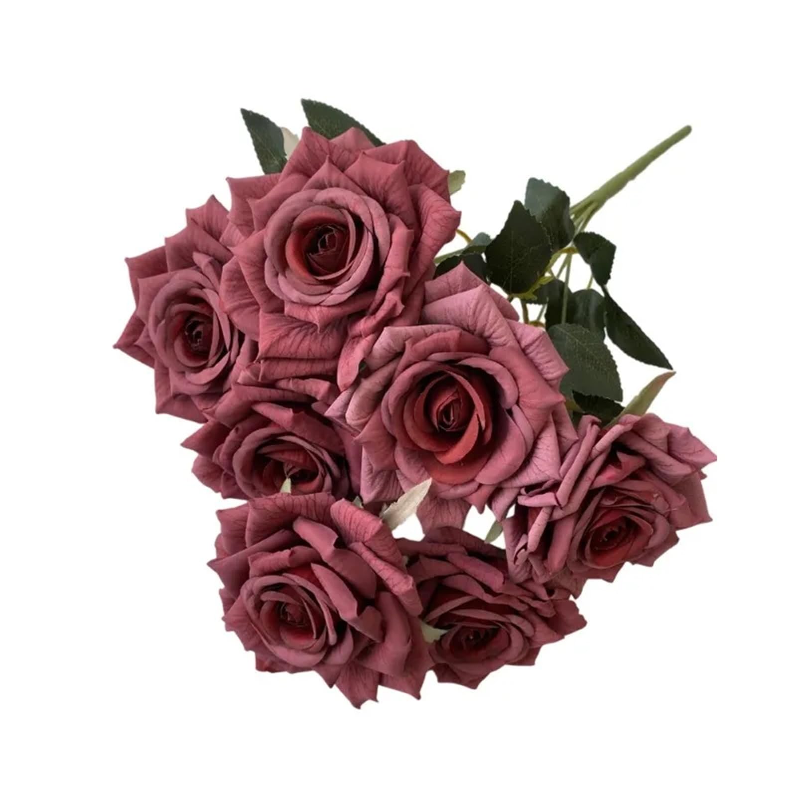 ZRHWSPD Wedding Artificial Bouquet 41CM Silk Rose Artificial Flower Wedding Living Room Decoration Artificial Flower(Color 3)