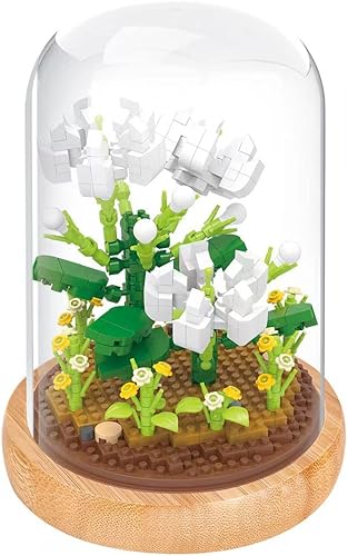 Mini bloques de construcción de flores, juguetes de construcción de micro bloques de construcción para adolescentes y adultos, regalo de cumpleaños,