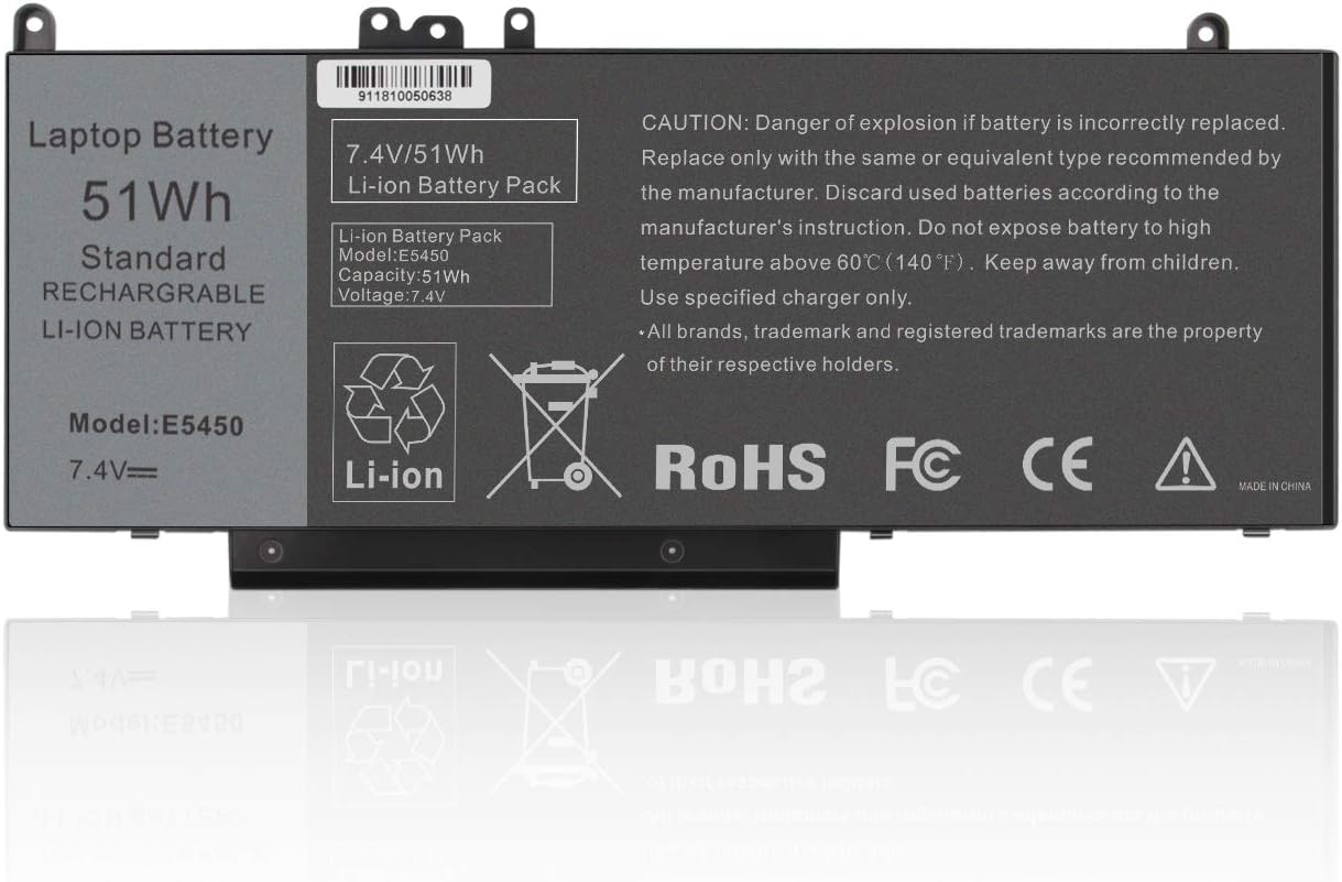 ARyee E5250 Battery Compatible with Dell Latitude E5250 E5450 E5550 WYJC2 1KY05 8V5GX R9XM9 G5M10 Series