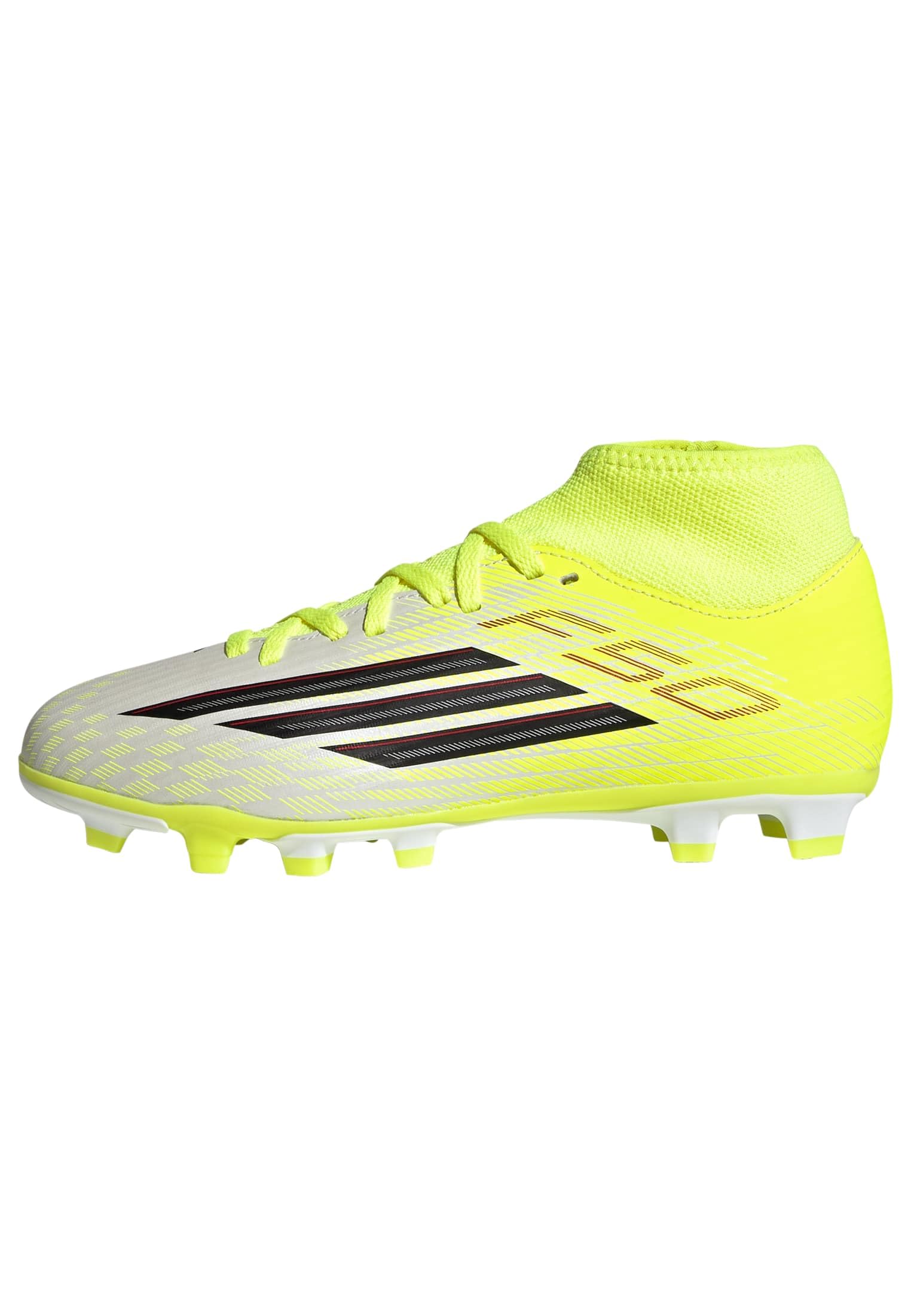 adidas Kinder F50CLUB MID FG/MG Fußballschuh J KI6175 gelb/schwarz/Klares Rot