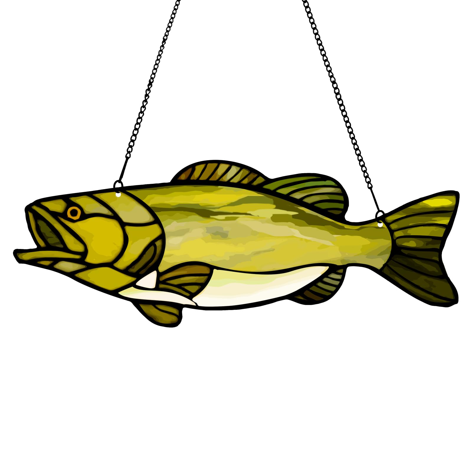 Amazon.com: Largemouth Bass Fish Acrylic Window Hanging, Bass