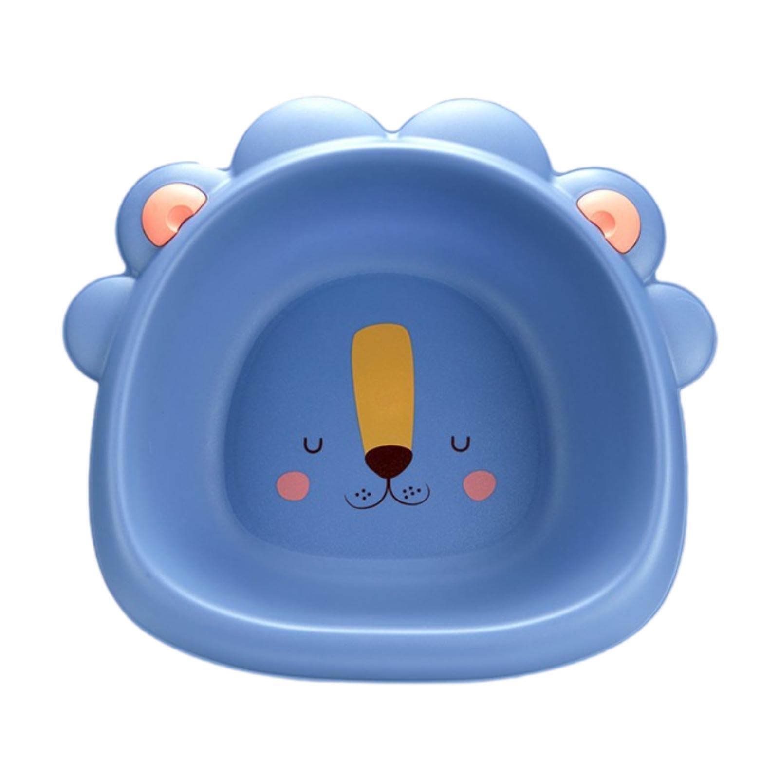 Qianly Foot Basin Baby Bath Tub Lightweight Cute Multifunctional Portable Washbasin Wash Basin for Home Traveling Kids Baby, Blue