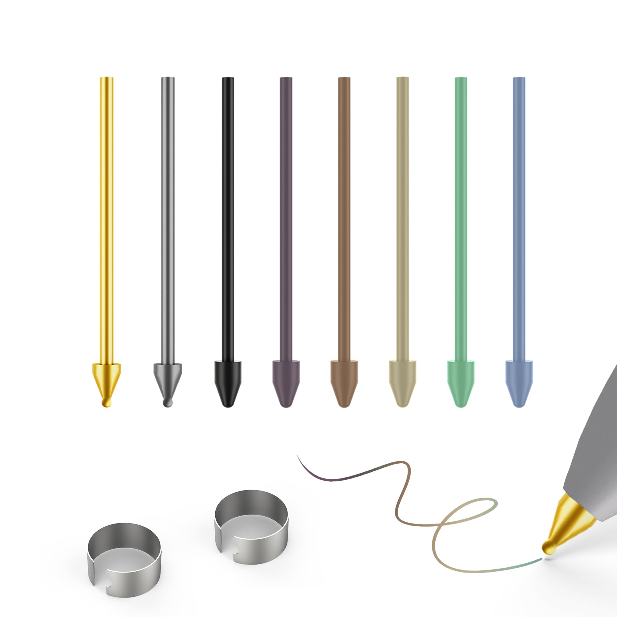 Puntas para Samsung S Pen recambio Galaxy Tab S10 S25 S24 Ultra puntas kit 8