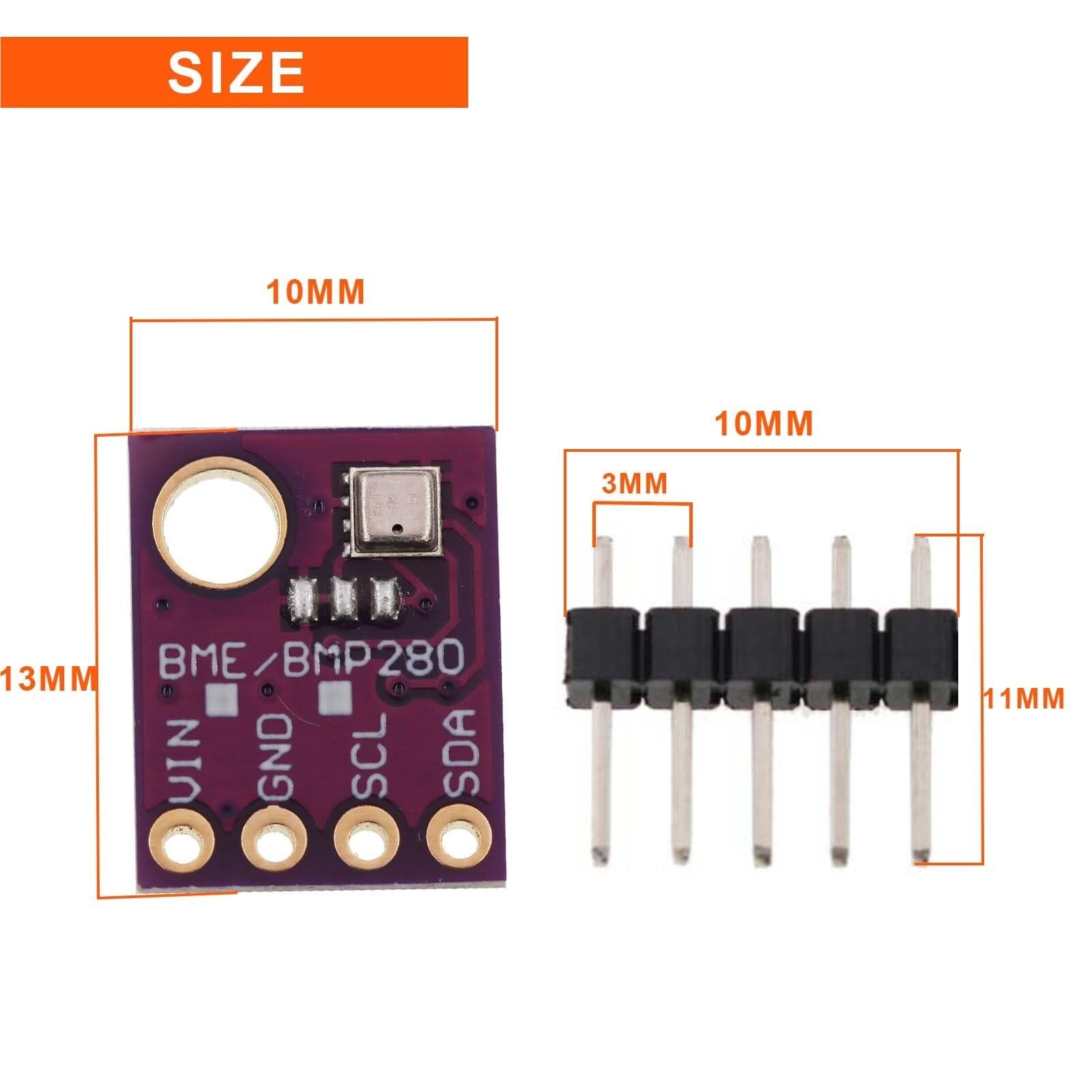 Module de capteur numérique d'altitude et de pression barométrique BME280 5V (I2C/SPI)