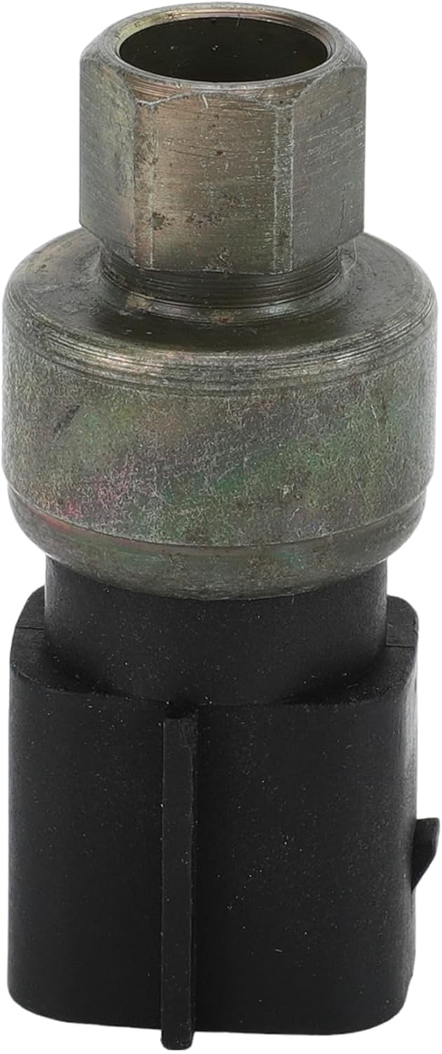Motoforti A/C Pressure Sensor, Engine Air Conditioning Refrigerant Pressure Transducer, for Ford E450 Escape for Mustang Taurus, Metal, Black