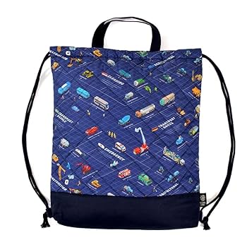 【専用です】　手提げ袋　上履き袋　ナップサック3点　カーズ　マスタード　ループ付 専用です＊レッスンバッグ3点 専用です】 手提げ袋 上履き袋