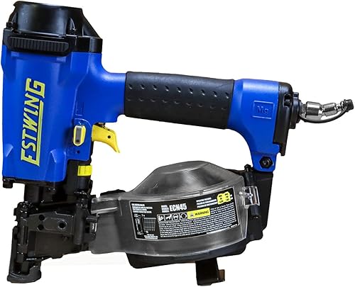 Miniatura 3 de Estwing ECN45 Clavadora neumática de 15 grados 1-3/4 "bobina para techos con 1/4" NPT accesorio giratorio industrial y bolsa