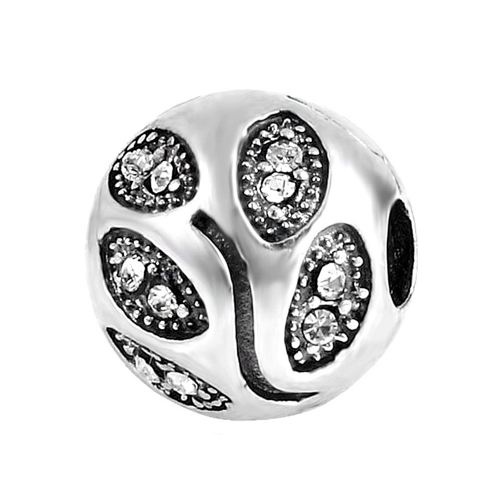 Clip Charm 925 Sterling Silver Spacer Beads Lock Stopper Beads fit 3mm Bracelets