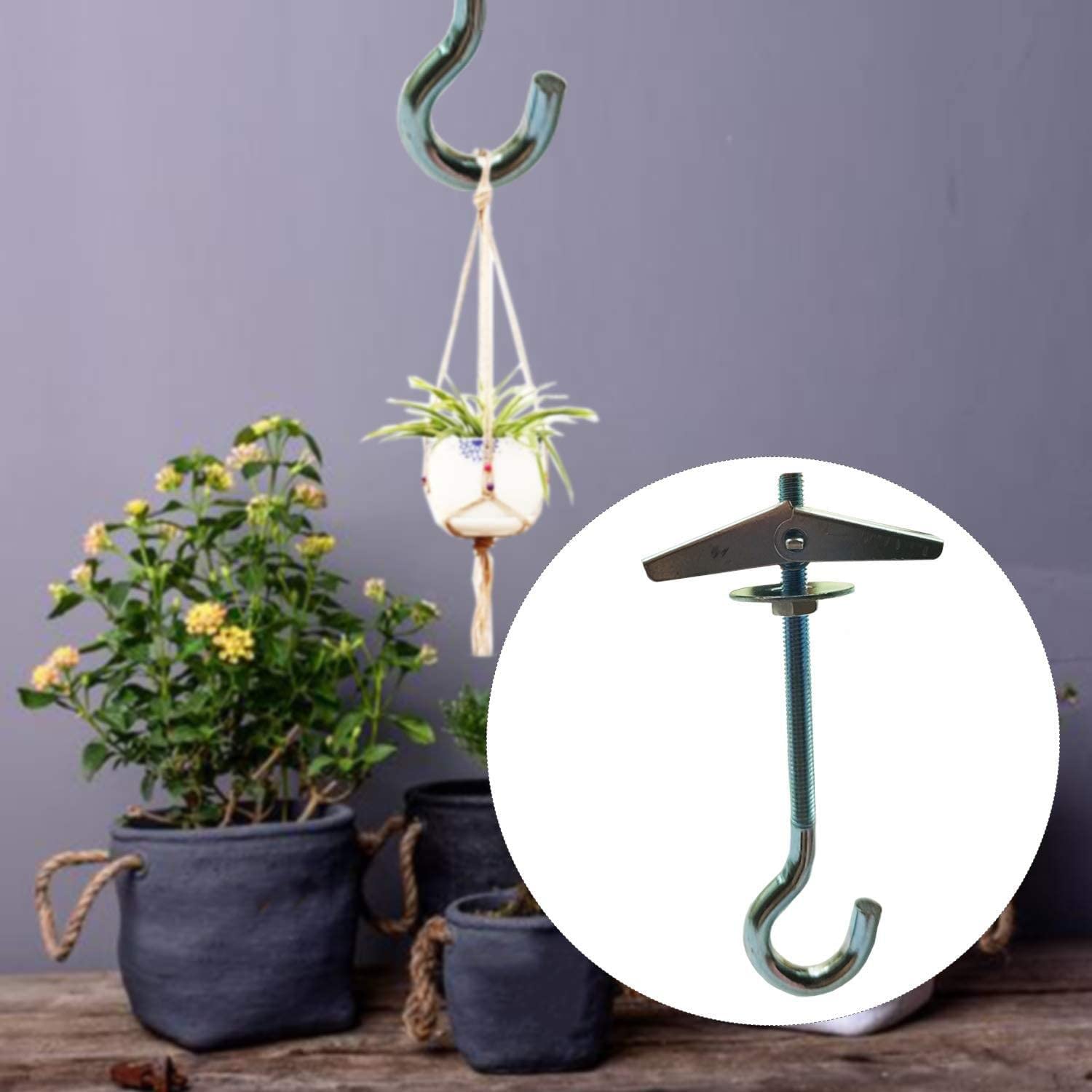 Lot De 3 Crochets De Plafond Pour Suspendre Des Plantes, Des