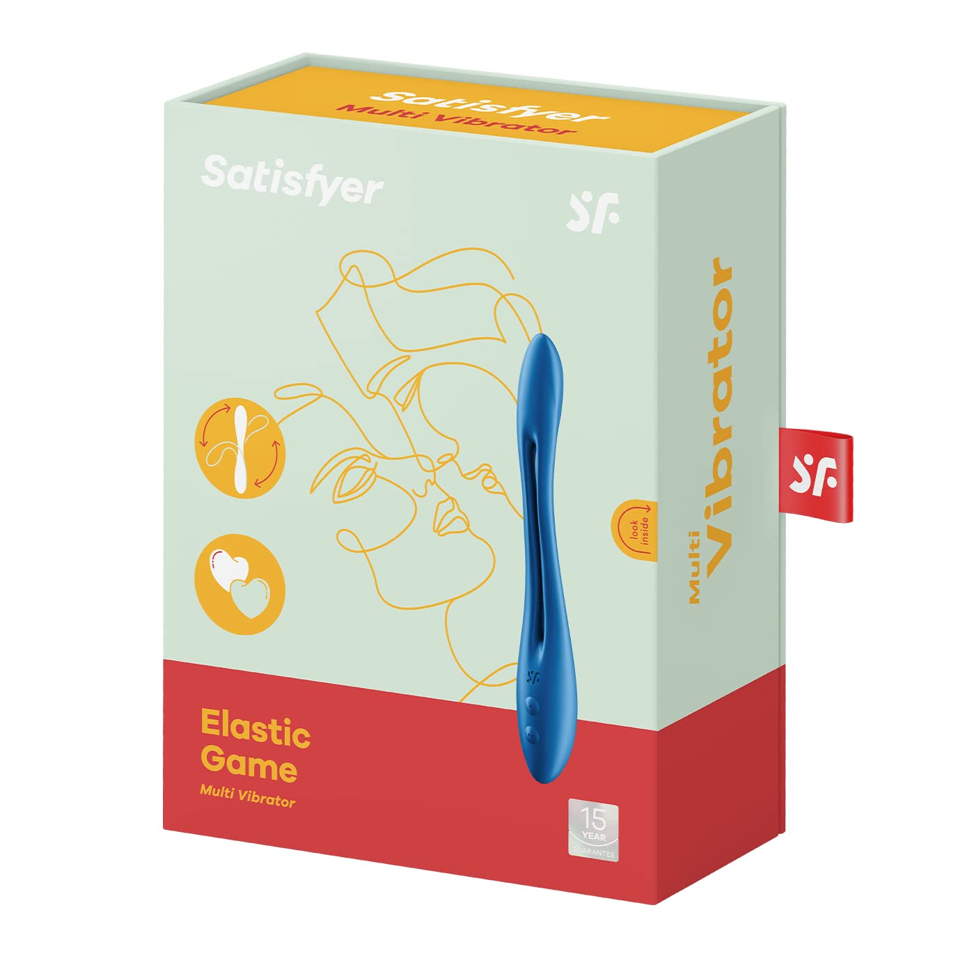 Satisfyer Elastic Game Multi-Vibratori | Stimolatore flessibile per Donne, Uomini e Coppie | Sex Toys con 16+ Funzioni | Vibratore per il Punto G e il Clitoride | Impermeabile (IPX7)