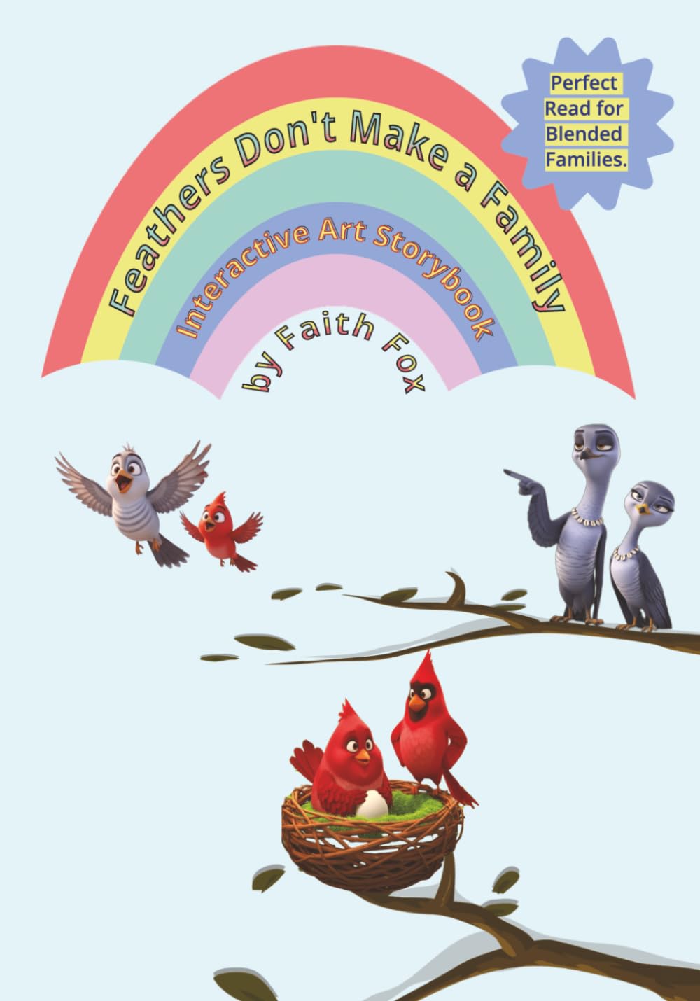 Feathers Don't Make a Family ~ Perfect Read for Blended Families ~ Interactive Art Storybook Edition: An Adoption Tale of Unexpected Belonging: With ... and Mystery Color-by-Number Woodland Reveals