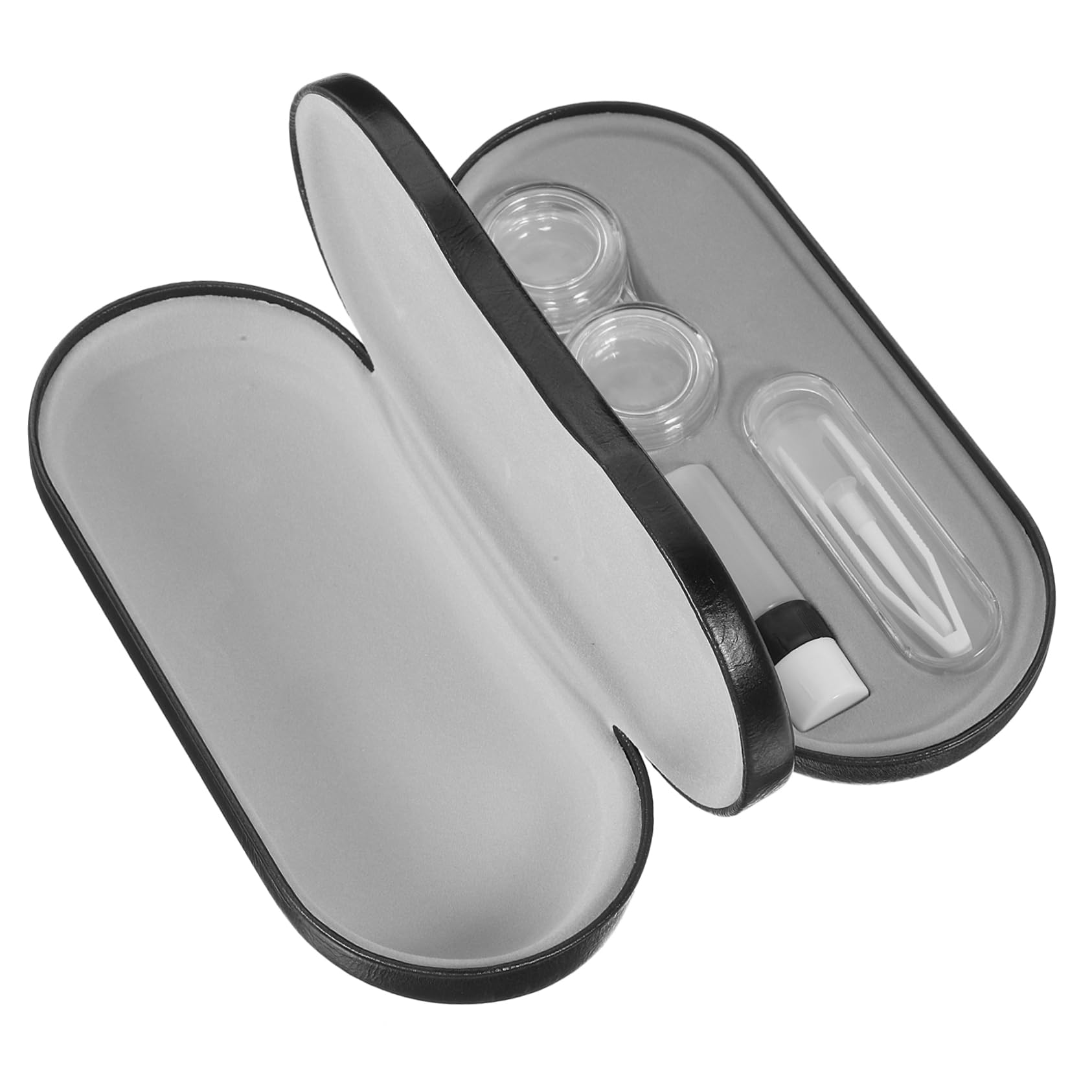 Healifty 4 Sätze Doppelschichtiger Brillenorganizer Tragbare Aufbewahrungsbox für Sonnenbrillen und Brillen Hardcase für Zuhause und Unterwegs für Brillenträger