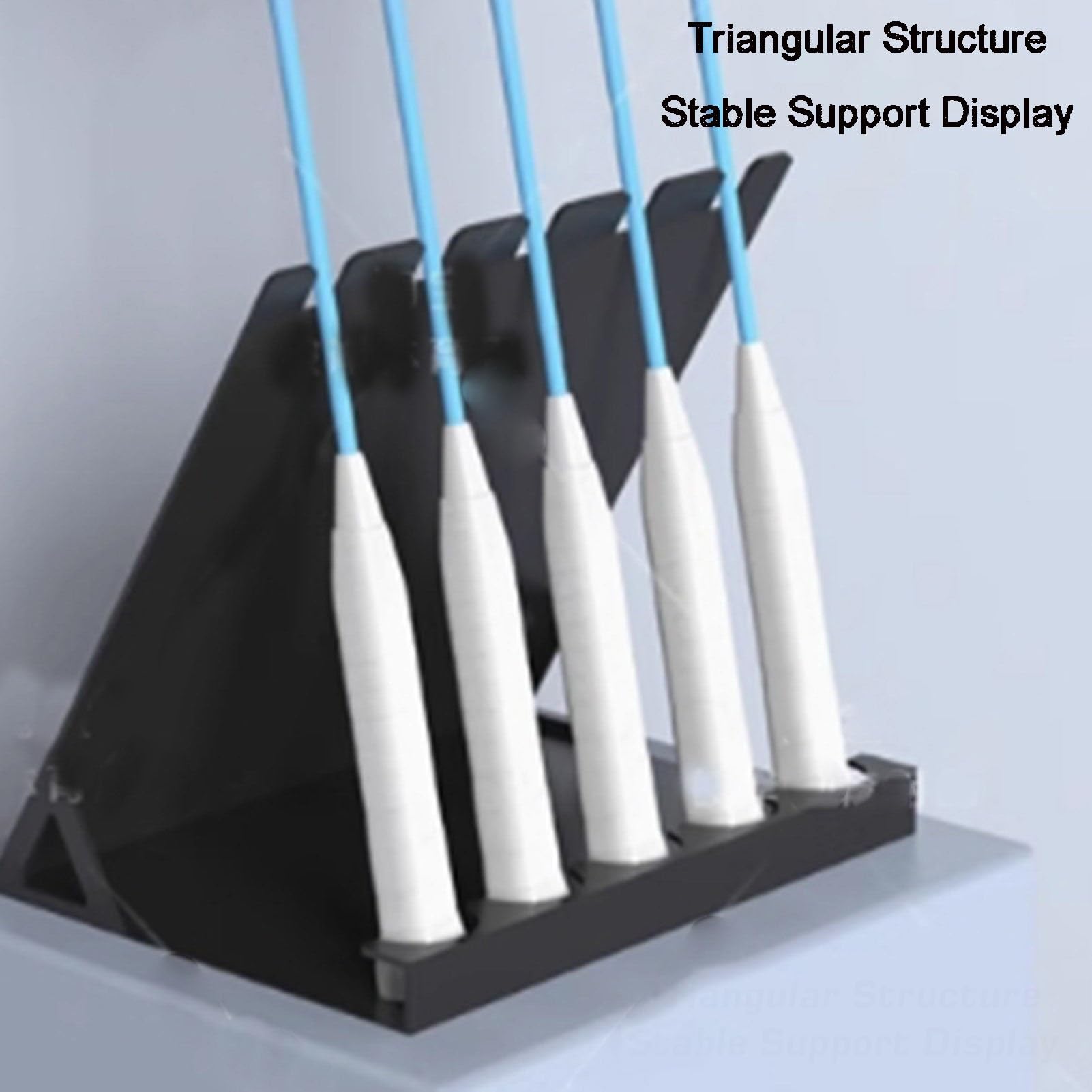 Supporto For Racchette Da Tennis,Supporto For Racchette Da Tennis Da Tavolo E Da Badminton, Può Contenere 5 Racchette, Adatto For Casa, Scuola, Palestra, Negozio