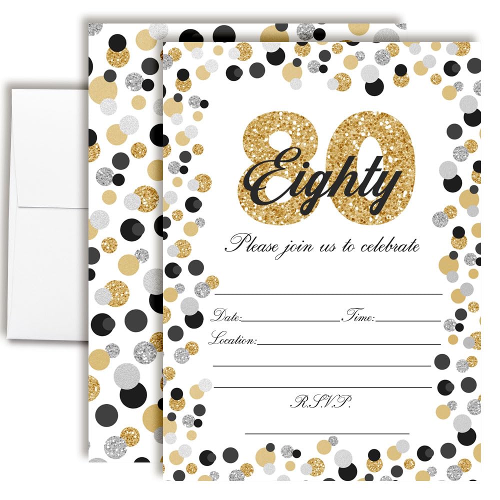 Confetti Polka Dot Invitations