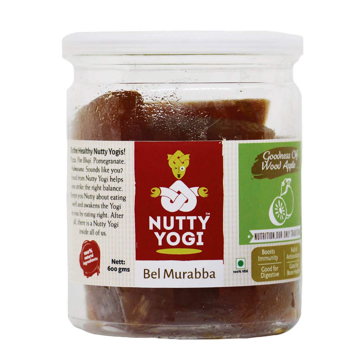 Nutty Yogi Bel Murabba | Taste and Healthy | Improve strength & digestive system | 600g (Pack of 1) (B07QF99D4W) Amazon Price History, Amazon Price Tracker