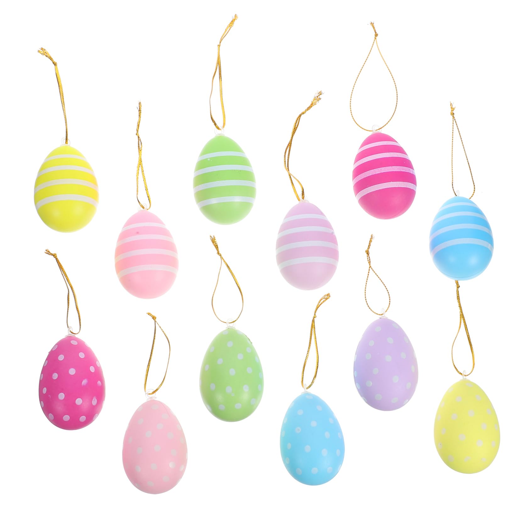 Alipis 96stücke Ostern Eier Dekorationen Hängende Kunststoff-Ostereier Im Gemischten Stil Für Ostern-feiern Baum-Dekoration Und Festlichkeiten Für Zuhause Und Veranstaltungen