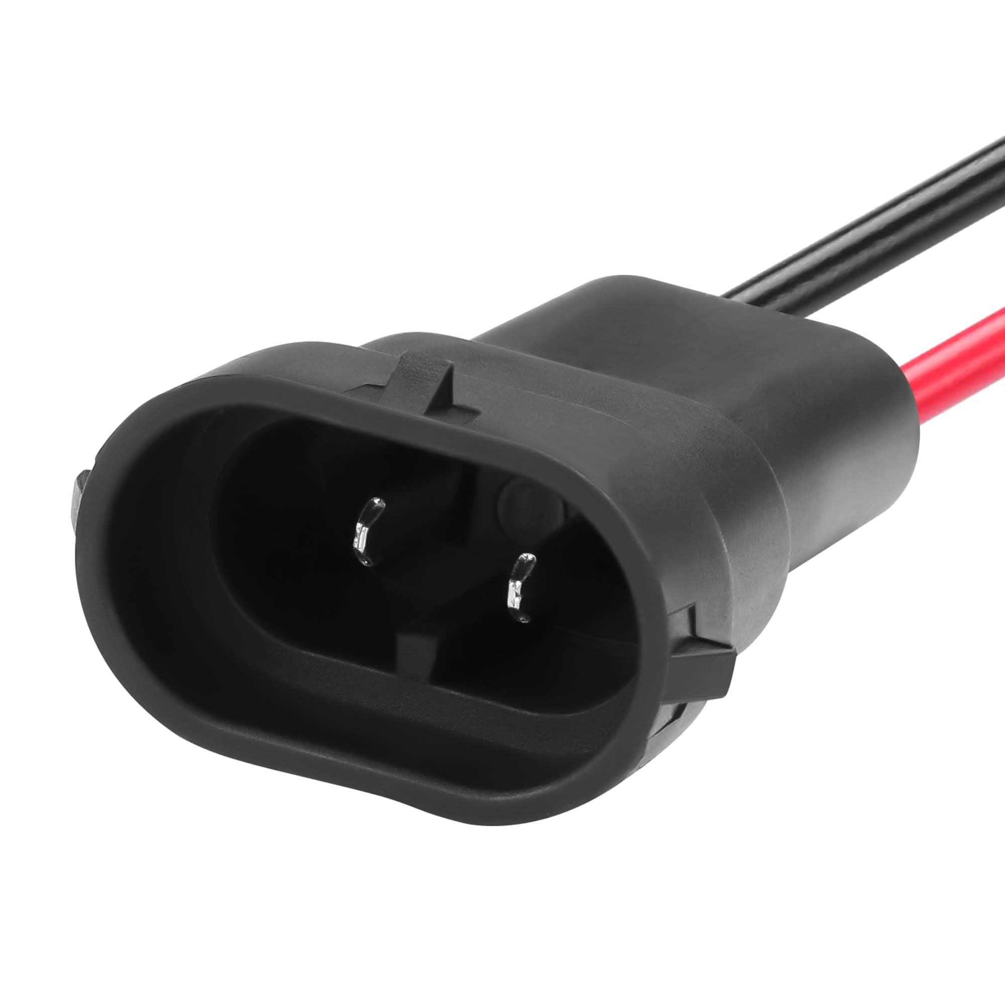 GINTOOYUN H8 H11 złącze do gniazda świetlnego samochodu, 2 szt. wtykowe gniazdo okablowania męskie złącze adapter do reflektorów, świateł przeciwmgielnych (męskie)