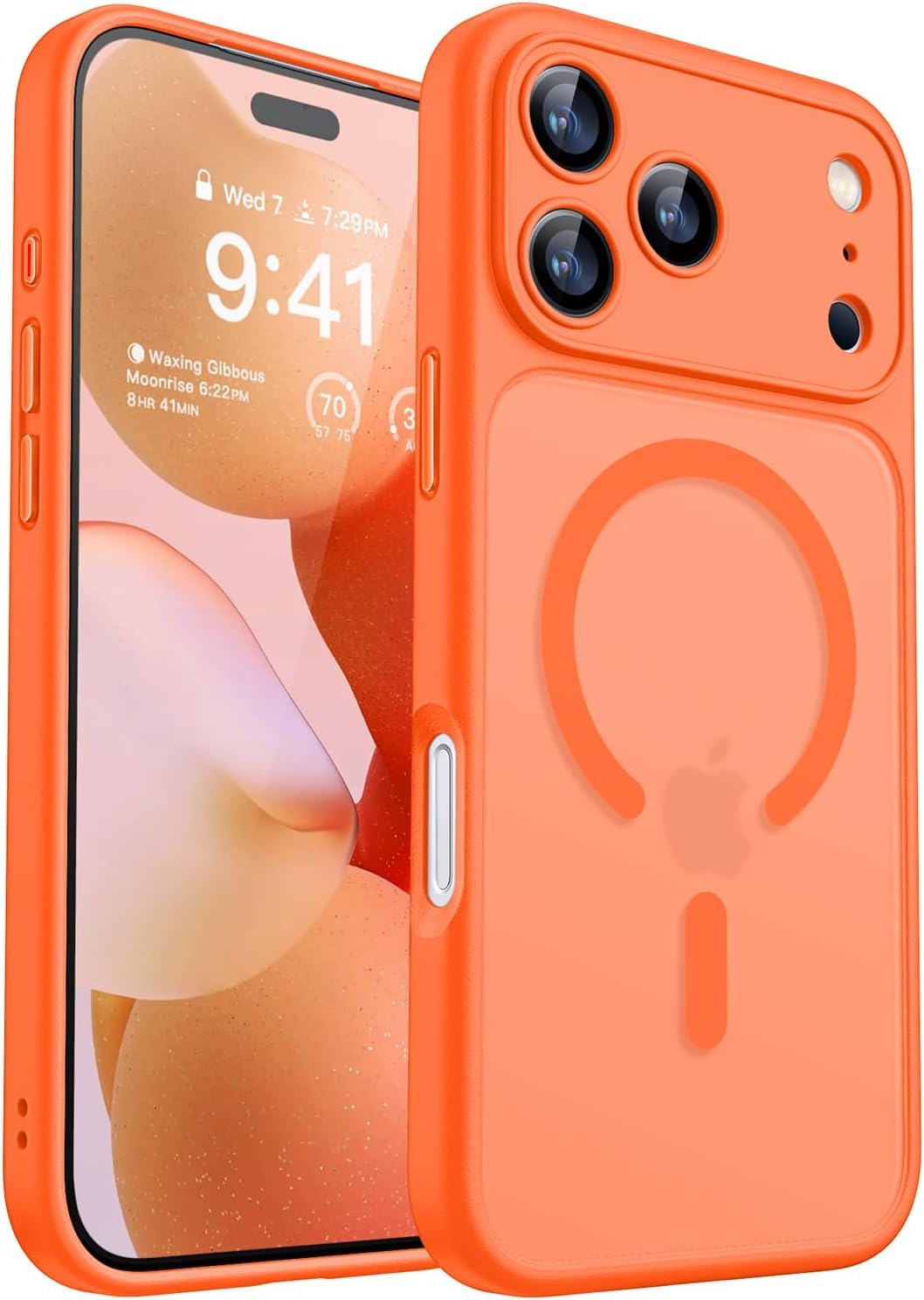 Amazon.co.jp: CasyKasy iPhone 17-Pro-Max用 ケース オレンジ:[ フル