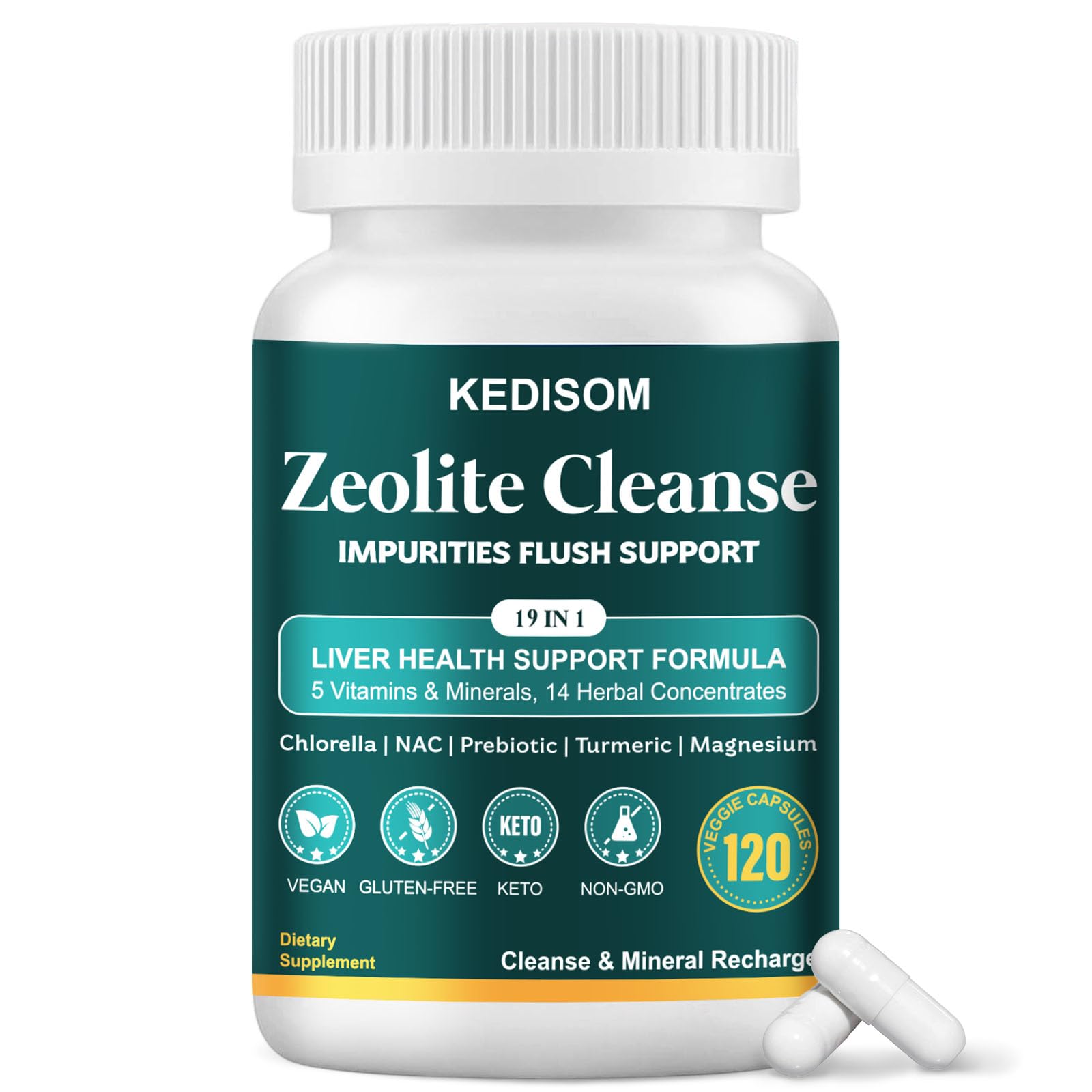 Amazon.com: 19 in 1 Liver Cleanse Detox & Repair - Zeolite Detox