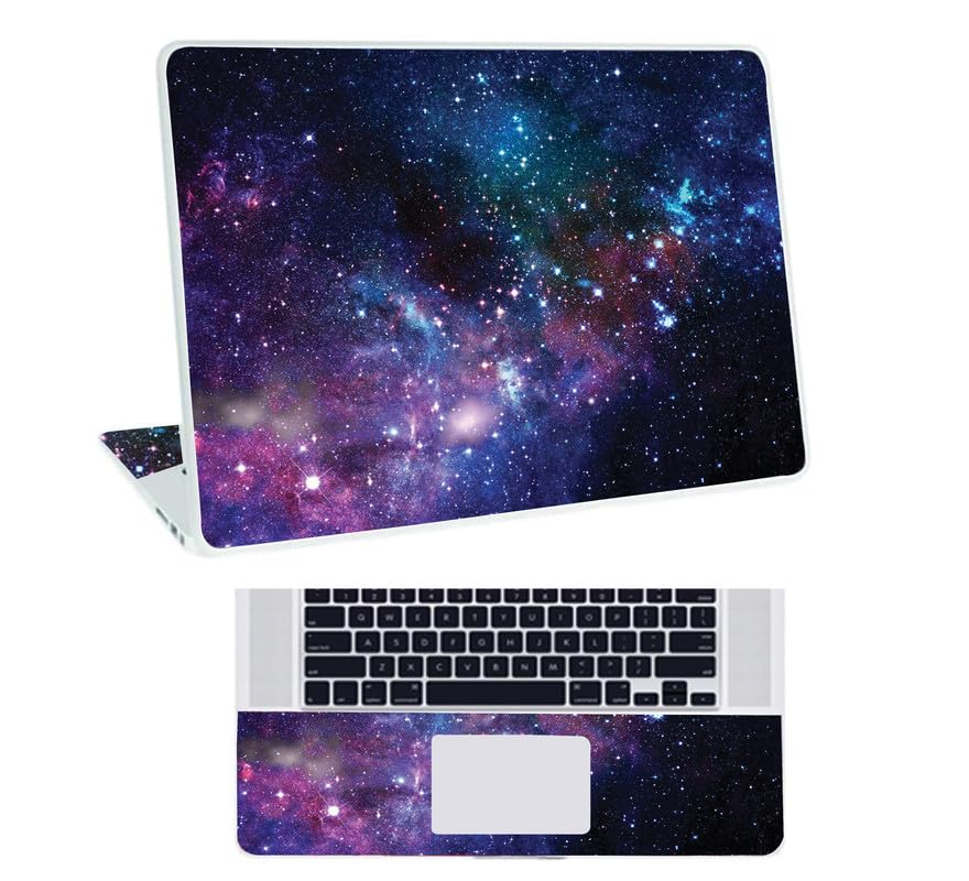 Galaxsia Space D6 Top+Wrist Pad Vinyl Laptop Skin/Sticker/Cover for 15 to 15.6 Inches Laptops Laminated-Removable-HD Quality Compatible for Hp-Dell-Sony-Lenovo-Asus etc.(15x10 Inches)