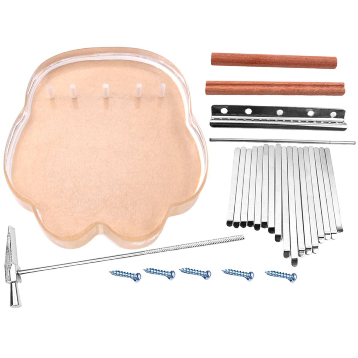 ibasenice 1ensemble Kalimba Clés Kit De Piano à Pouce Pour Adultes Instrument Musical Éducatif Et