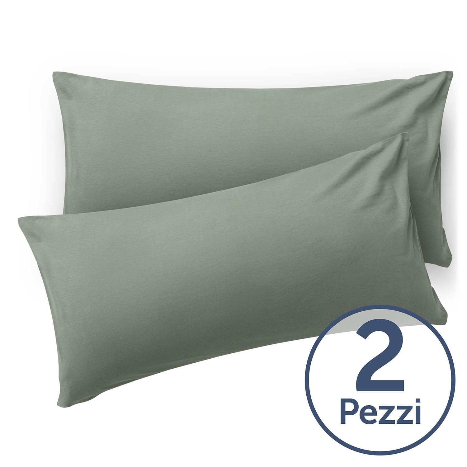 Blumtal Federe Cuscini Divano 40x80 cm - Set di Copricuscini per Divani in Microfibra a 2 Pezzi con Chiusura a Busta, certificati Oeko-Tex, extra morbidi e lavabili - Verde