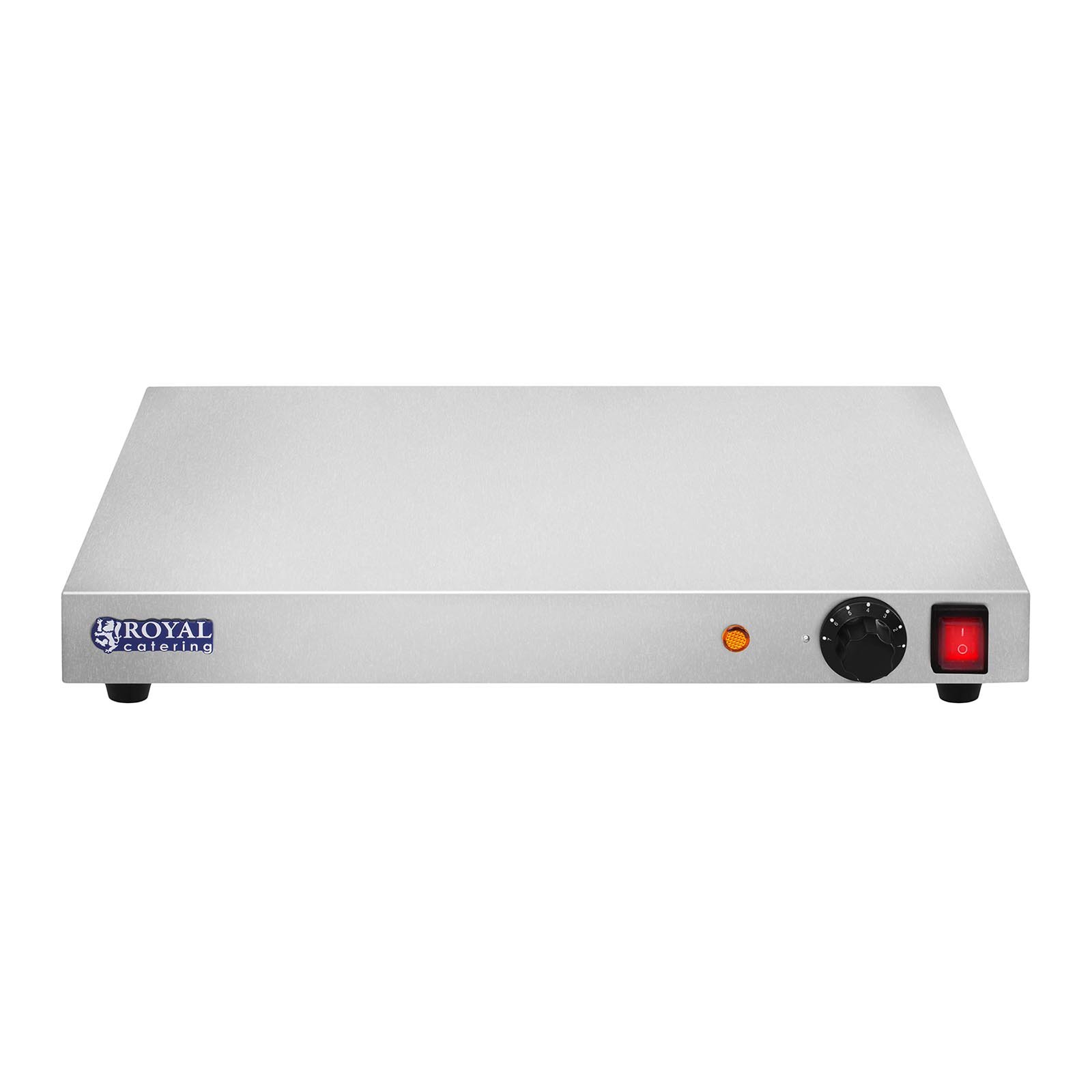 Royal Catering - RCHP-250 - Placa calentadora - 250 W - Acero Inoxidable - 50 cm