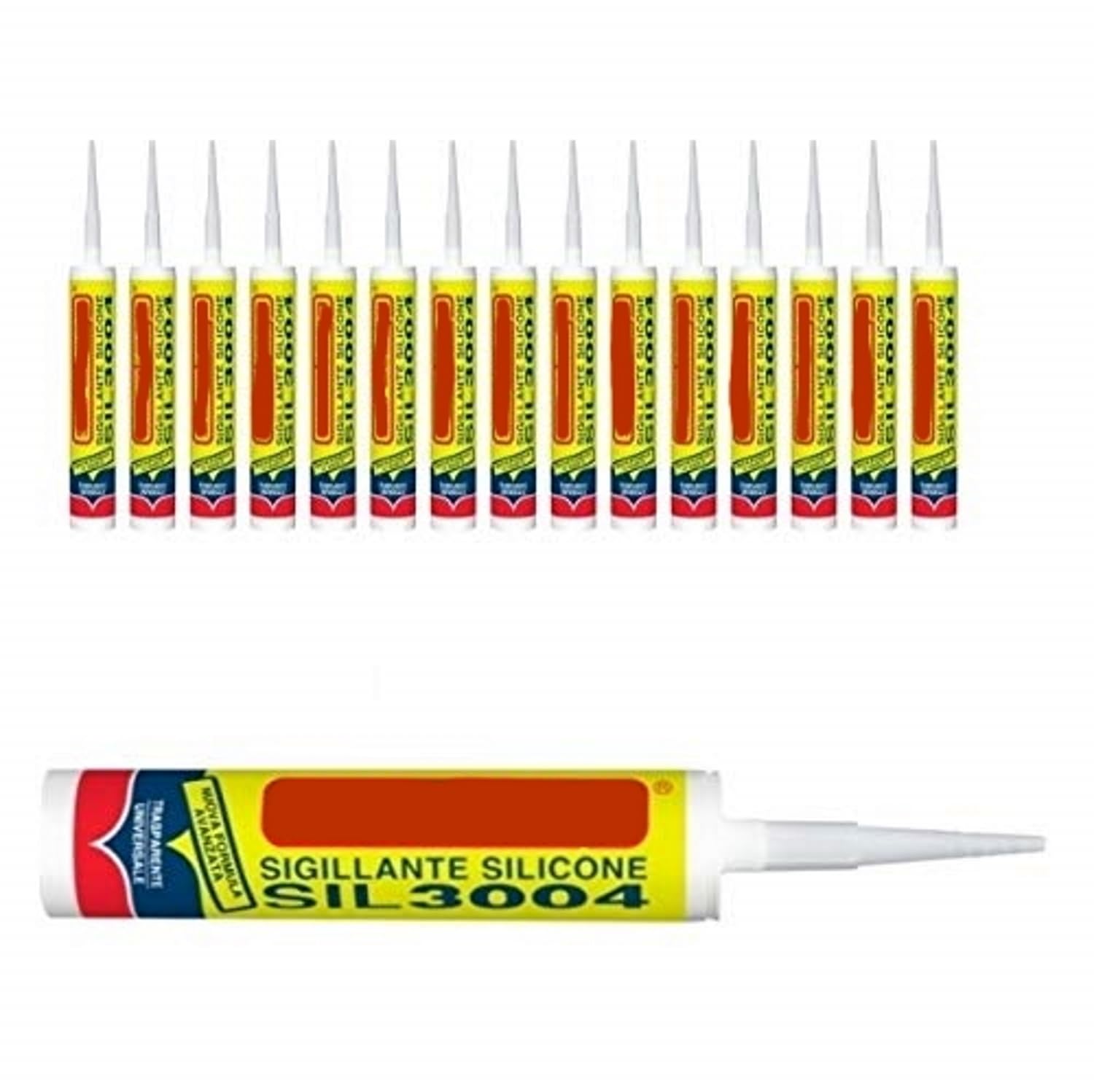Silicone sigillante bianco antimuffa - SIL3004-5 pezzi -