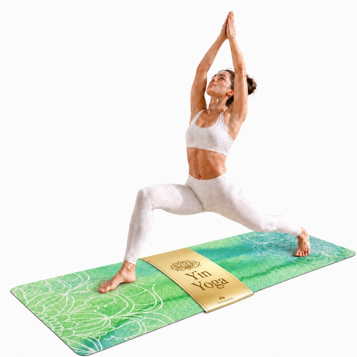Yogamatte aus Naturkautschuk I Hot Yoga Mikrofaser Matte I Bikram Yogamatte Maschinenwaschbar I Ying Yoga Matte I Yogatuch und Matte in einem I feucht besonders rutschfest I 183 x 68 cm I 4mm