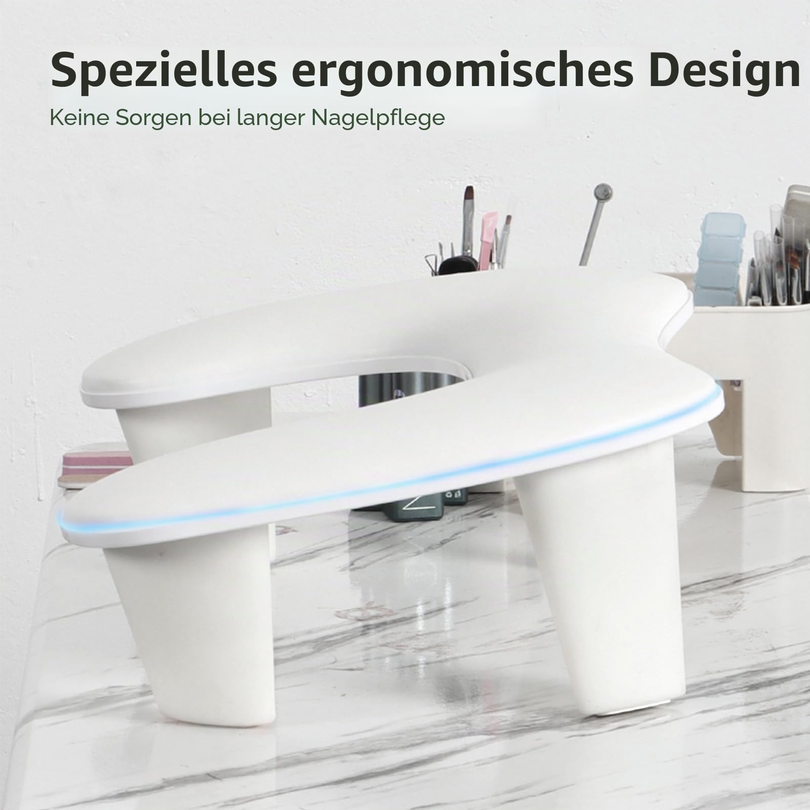 Weiß Maniküre Handauflage, Schmetterling Nagel Handkissen Nagel Armauflage Kissen Wasserdicht Rutschfest Maniküre Armlehne Kissen Nagelstudio Kissen Maniküre Fußpolster für Maniküre Salon