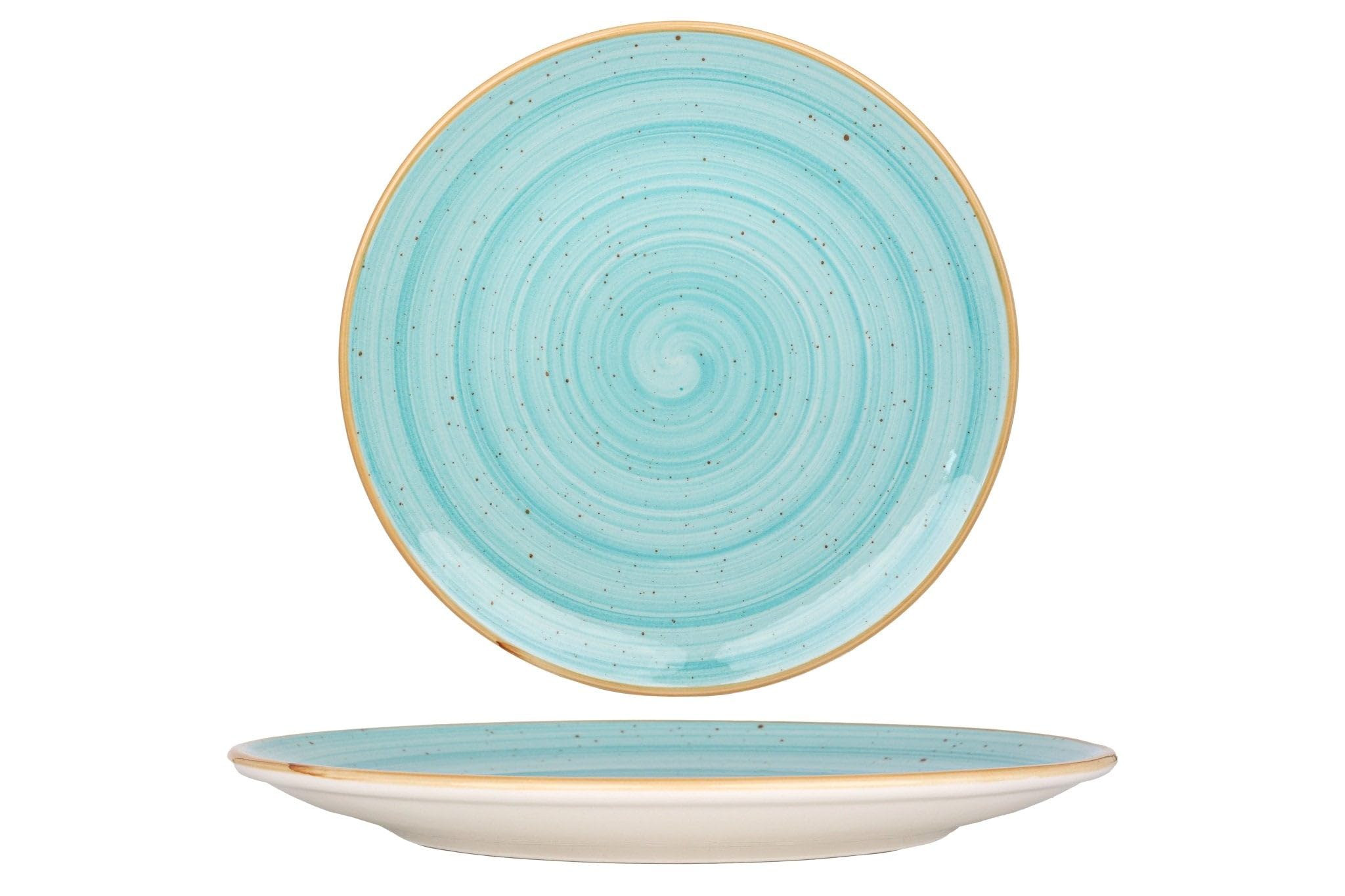 Bonna Piatto da cena - Aqua - Porcellana - 27 cm - set di 6