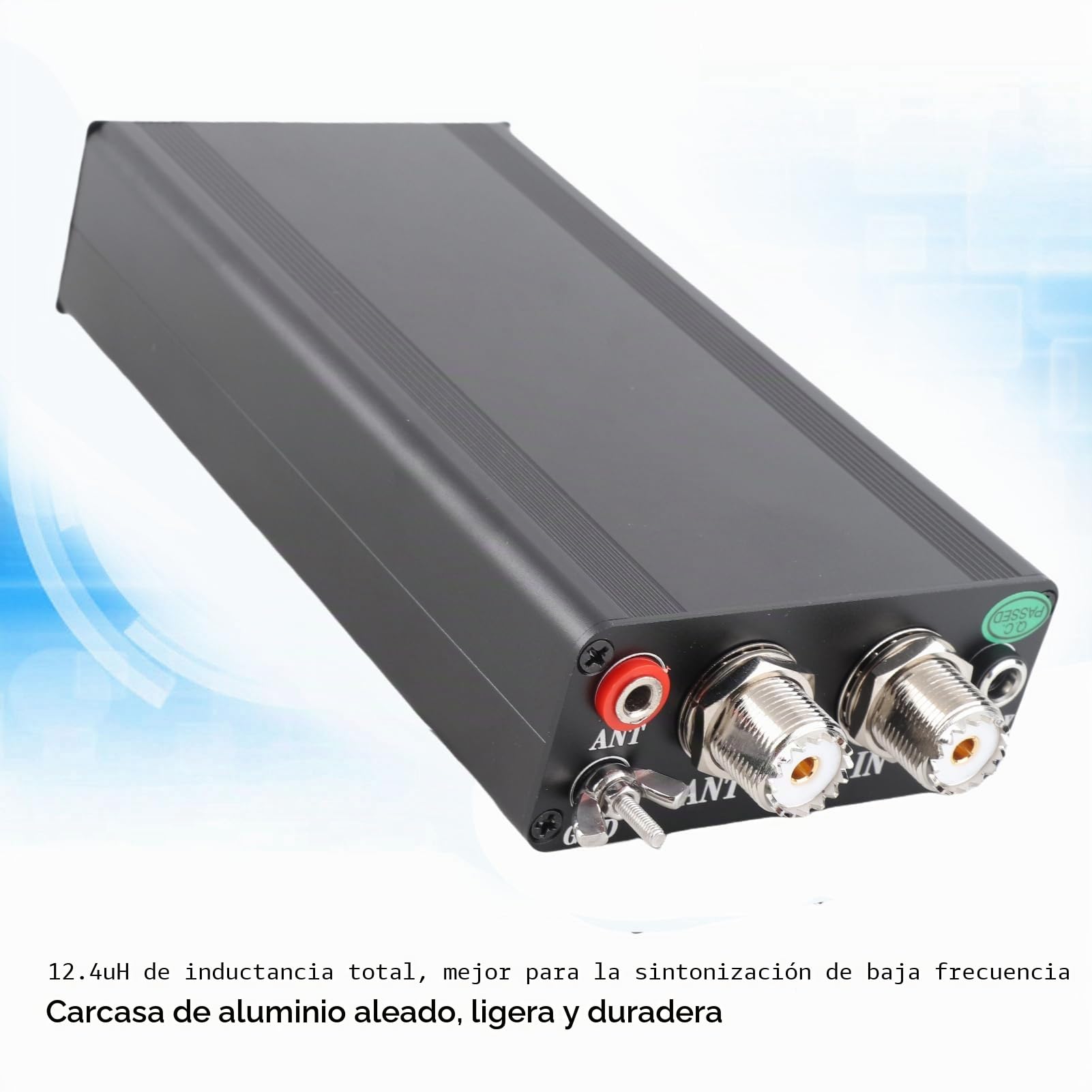 Sintonizador de Antena Automático ATU-130, 1,8-50MHz, 200W, Carcasa de Aleación de Aluminio, Sintonizador de Antena Automático de Onda Corta en Miniatura para el Hogar
