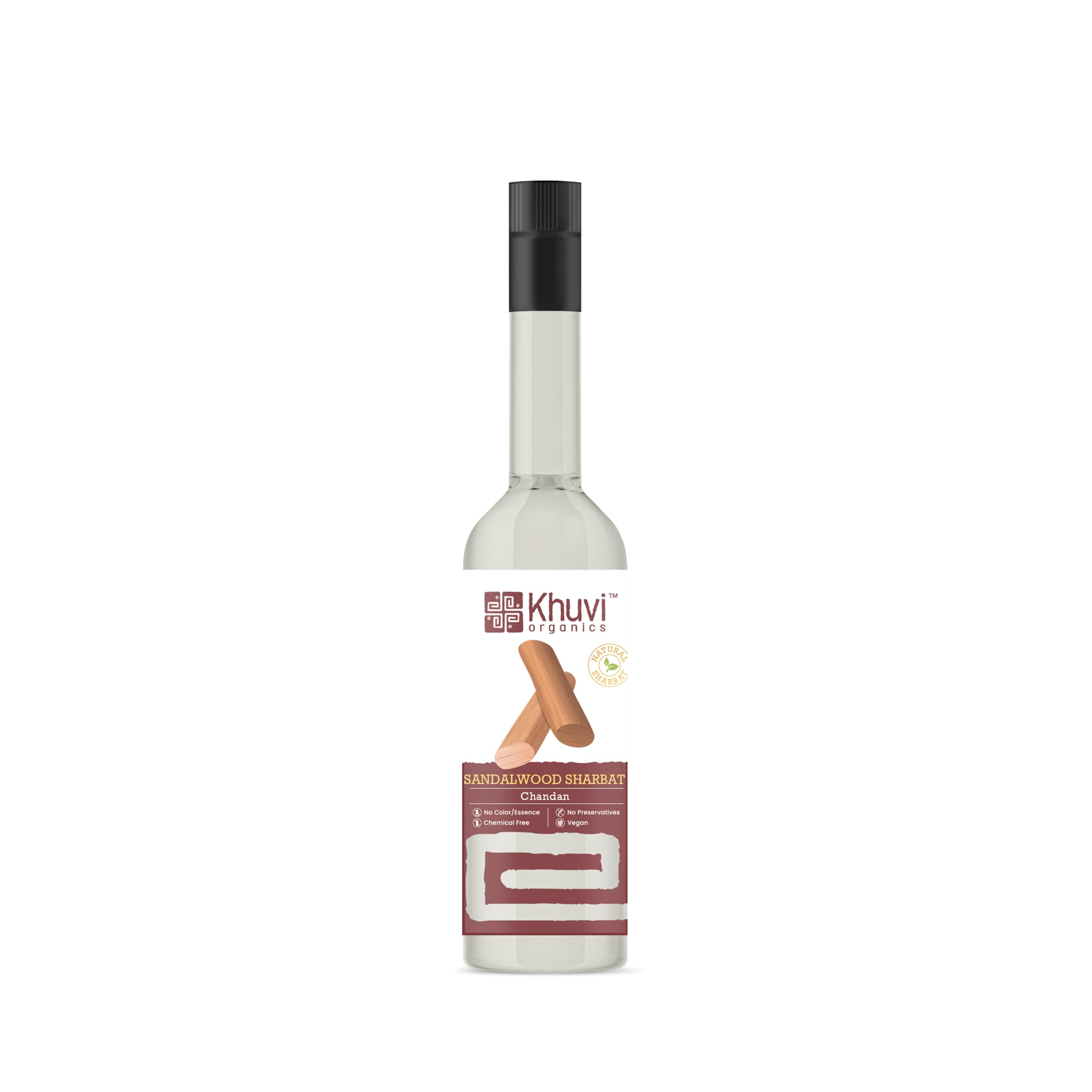 Khuvi Organics Sandalwood (Chandan) Sharbat, Refreshing Drinks, 500ml-picture-29