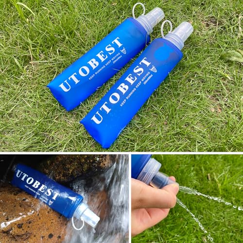 Botella de agua para correr botella plegable trail running ciclismo 250ml 8