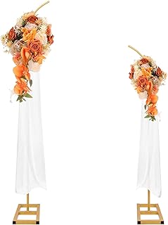 Metal Balloon Arch Stand, Set of 2 Wedding Arch Stand Flower Arch Backdrop Floral