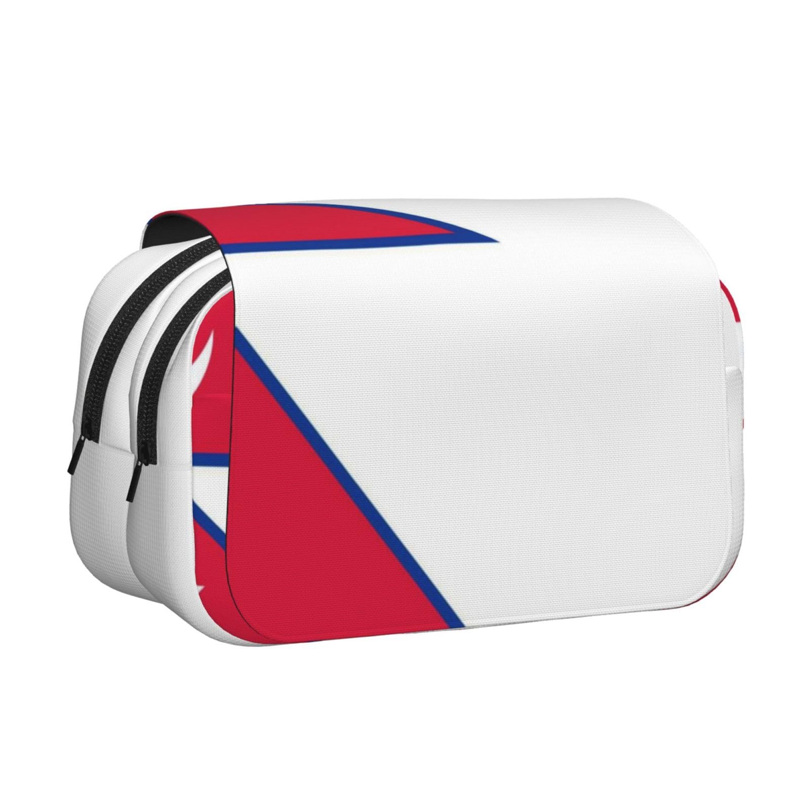 Flag of Nepal Print Travel Toiletry Bag Oxford Cloth Zipper Pouch
