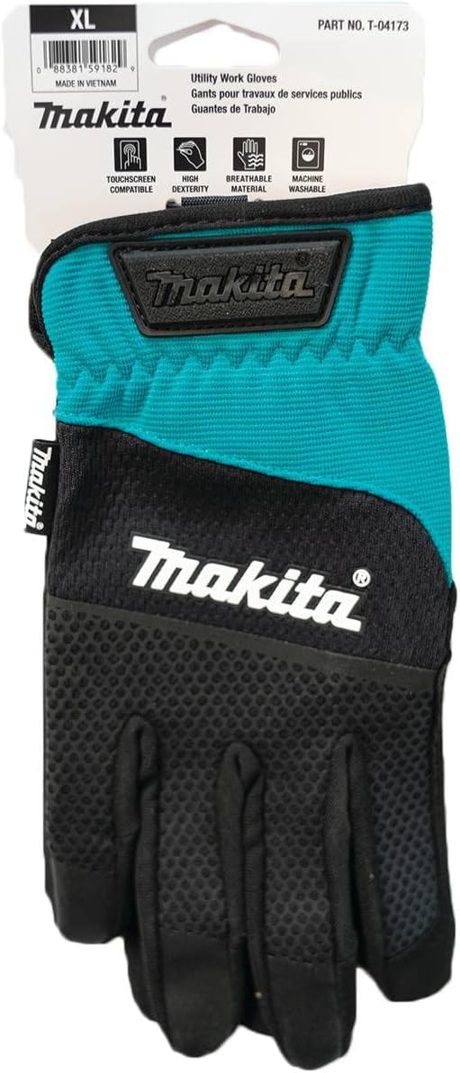 Makita Unisex Open Cuff Flexible Protection Utility work gloves
