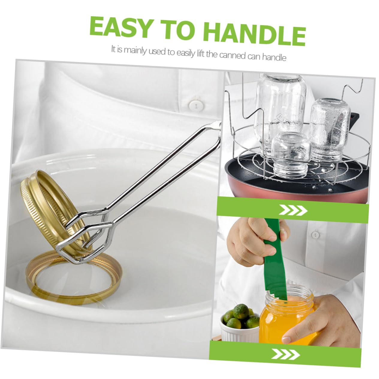 IMIKEYA 7-teiliges Set Konserven-werkzeugsatz Pint Bausätze Sprießen Fritteuse Bausatz Deckel Trichter Luftdicht Ofen Ausrüstung Gadgets Induktionstopf Getränk Spitze Co Maschine Green Pp