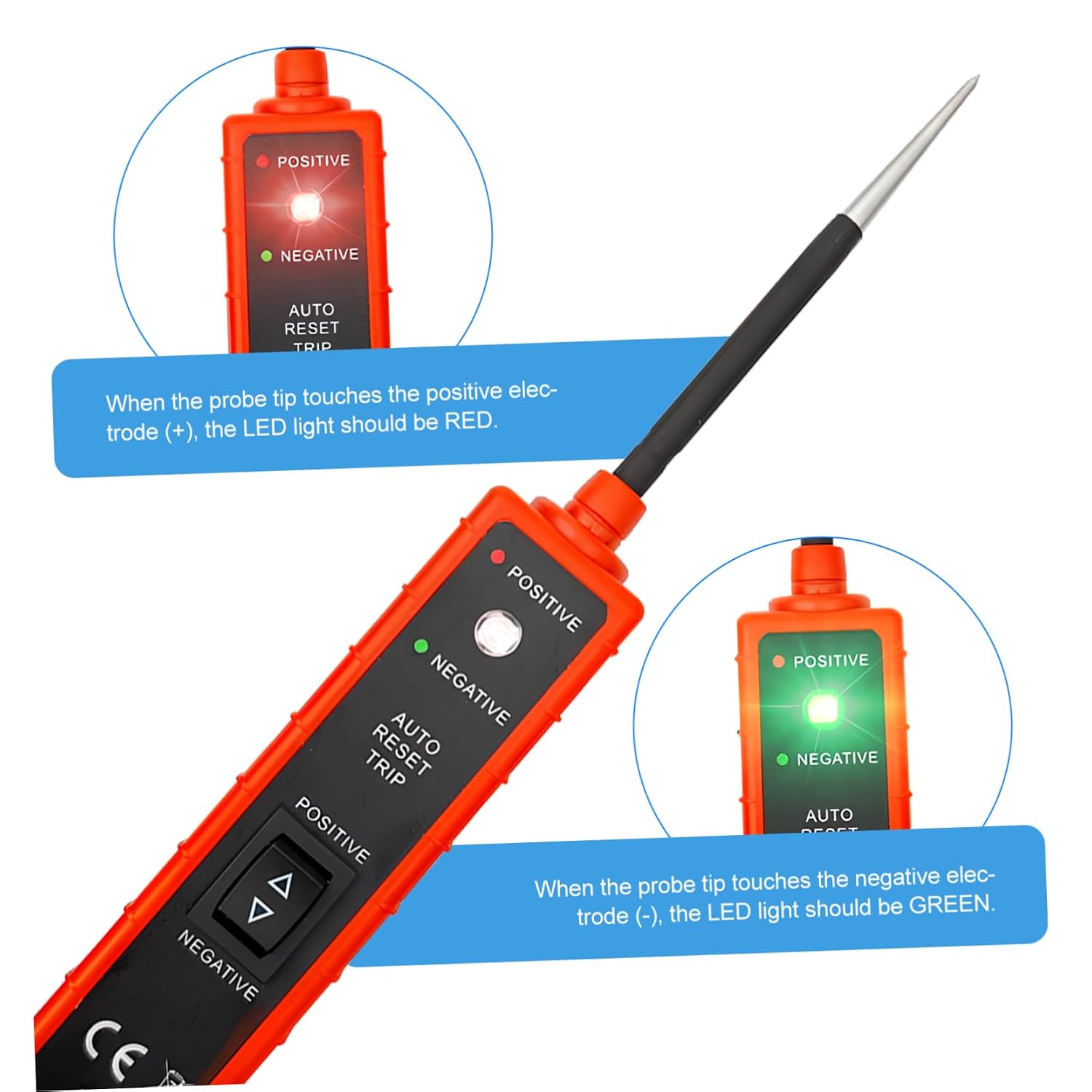 Mikinona Automotive Circuit Tester Precision Voltage Tester Pen Electrical System Tool Car Maintenance Test Kit