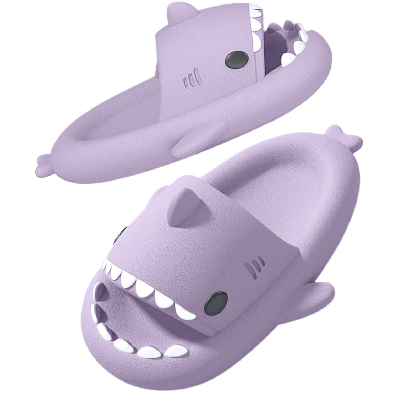 SAGUARO Shark Slippers Hausschuhe & Badeschlappen – Leicht, Rutschfest für Bad, Strand und Alltag Gr.24–47 EU