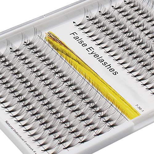 Dedila -10Rows Pro Grafting Long Stem 14D Natural Long Black Soft And Light Individual False Eyelashes Cluster Wide Fans Premade Volume Eye Lashes Extensions Thin Base 10-18Mm To Choose (16Mm) #TOP3