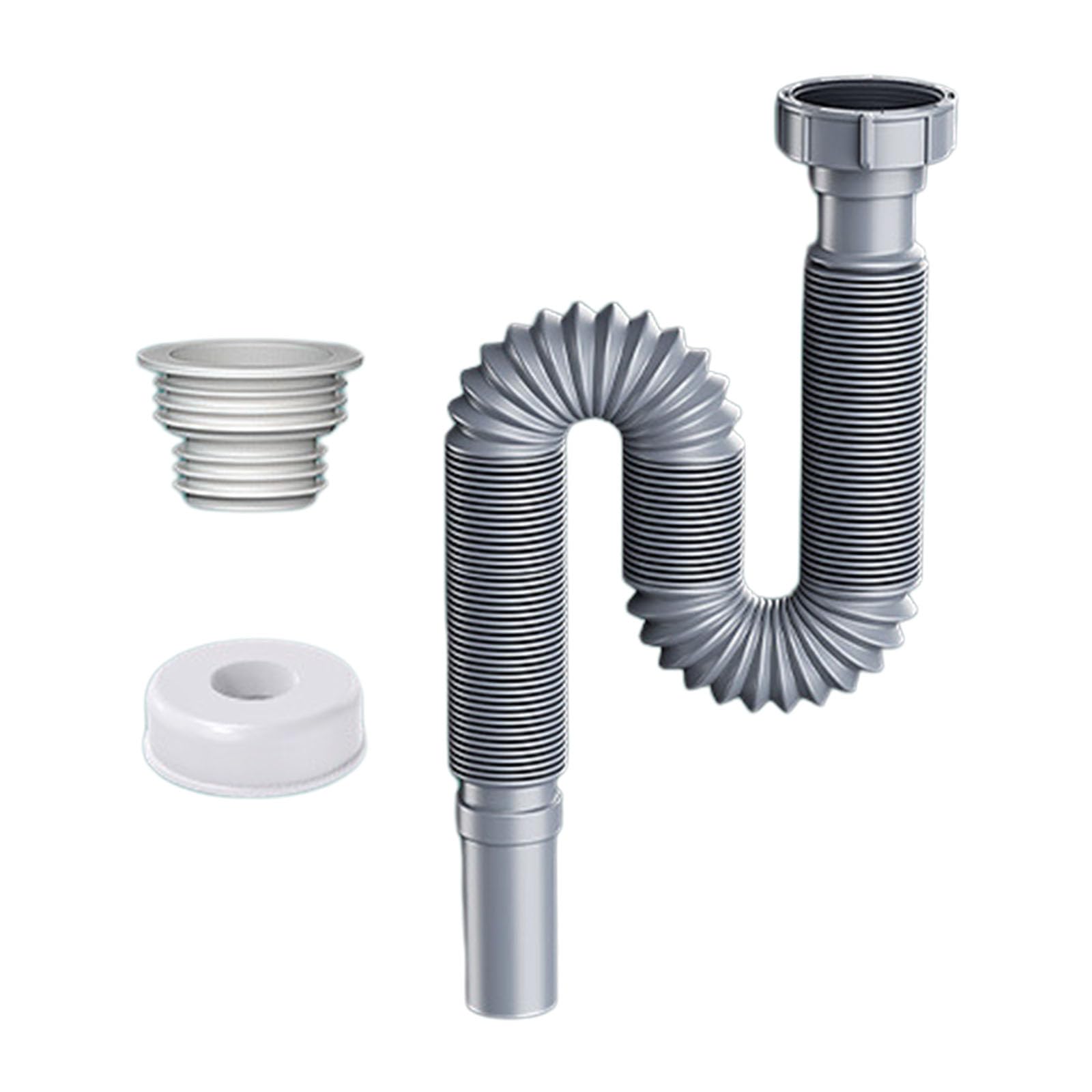Zbiianxer Multicolor Anti Odors Sink Drainage Pipe Flexible Anti Clogging Drain Sewer Tube Easy Installation Retractable Downspout Waste Water Pipe