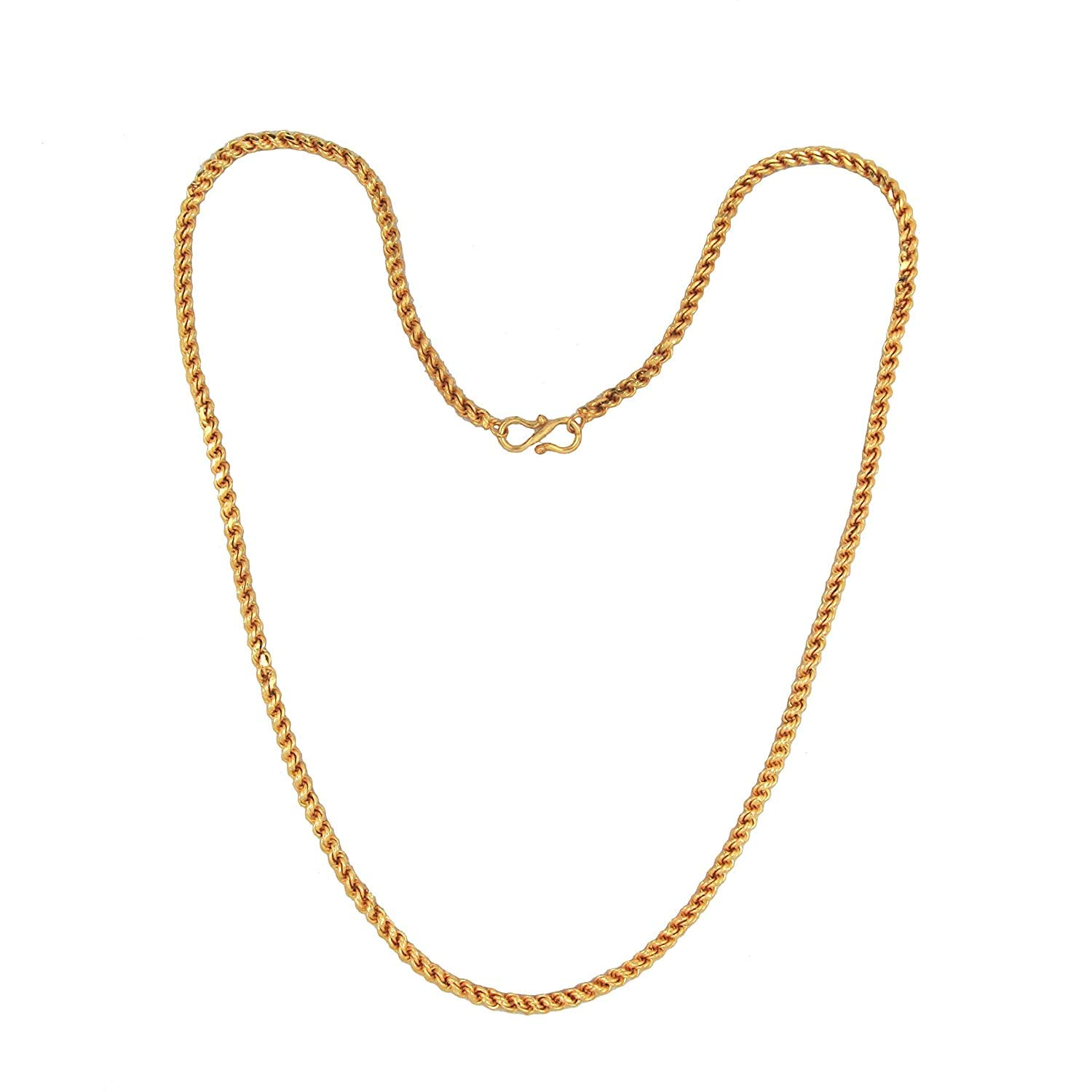 Mahi Exa Collection Gold Plated Rope Womens Chain CN6012004G (B01F3AGKFK) Amazon Price History, Amazon Price Tracker