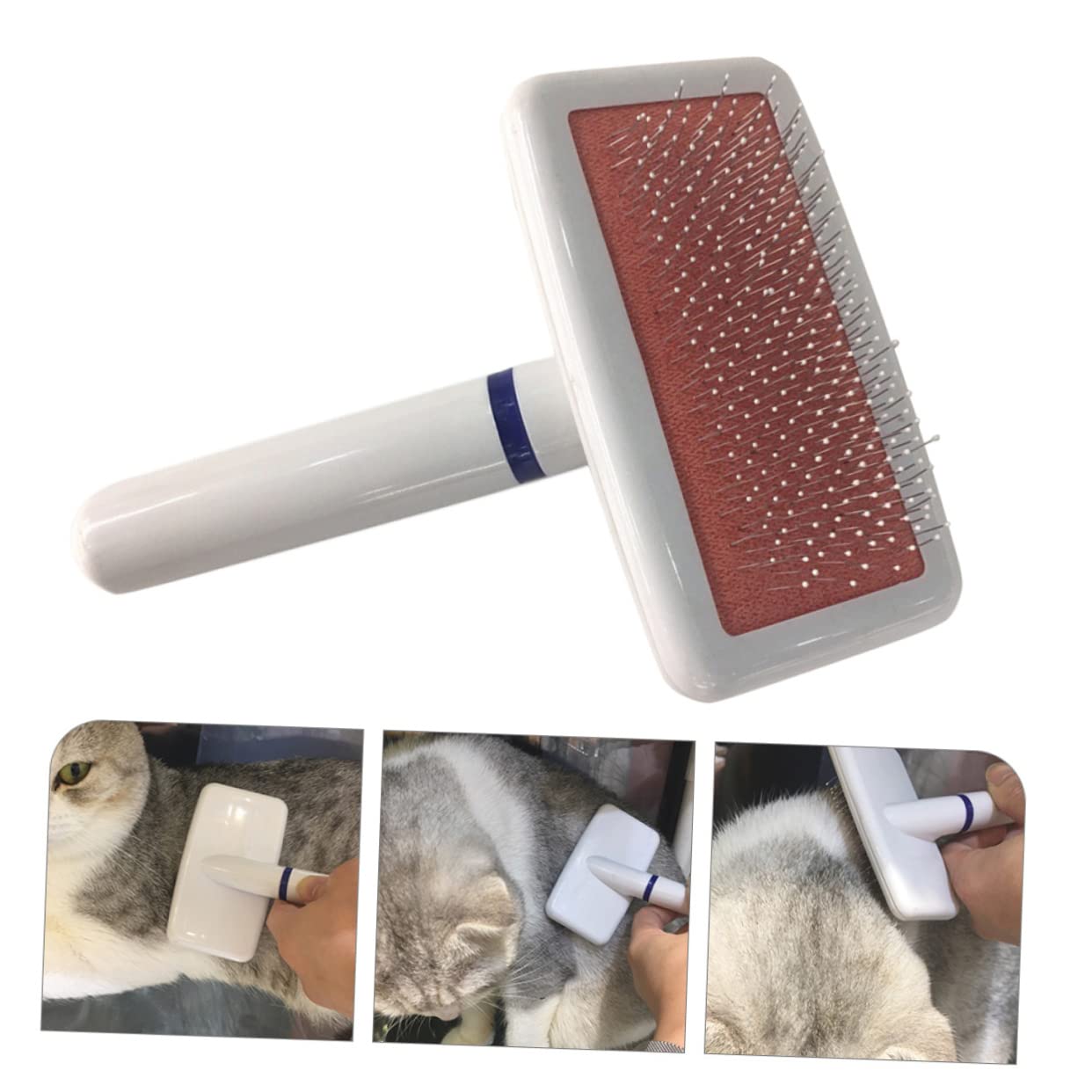 BESPORTBLE Brosse et Peigne pour Chien Anti-mue Toilettage Démêle Poils Morts et Nœuds et Simple