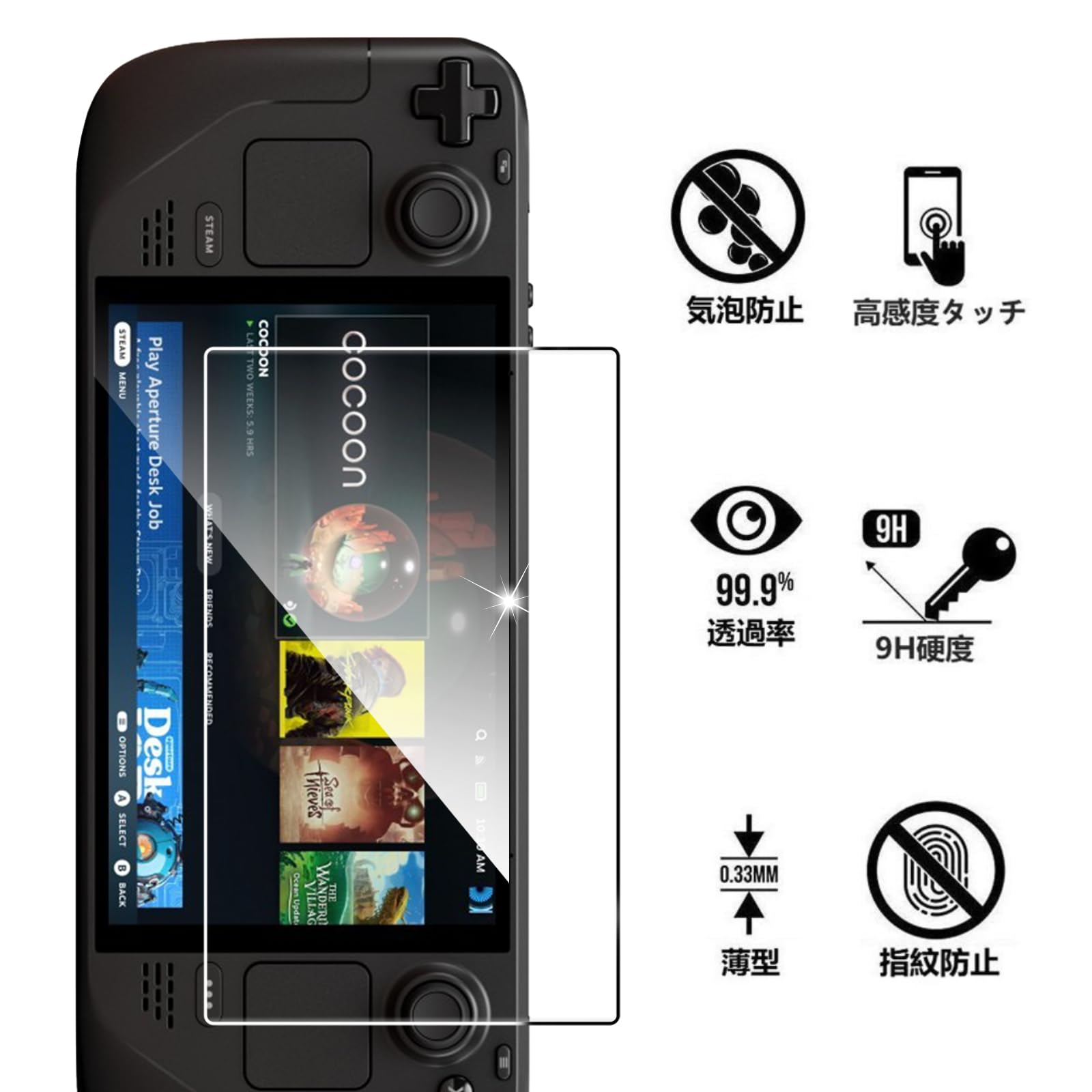 Amazon.co.jp: PRODELI ガラスフィルム For Steam Deck OLED/Steam